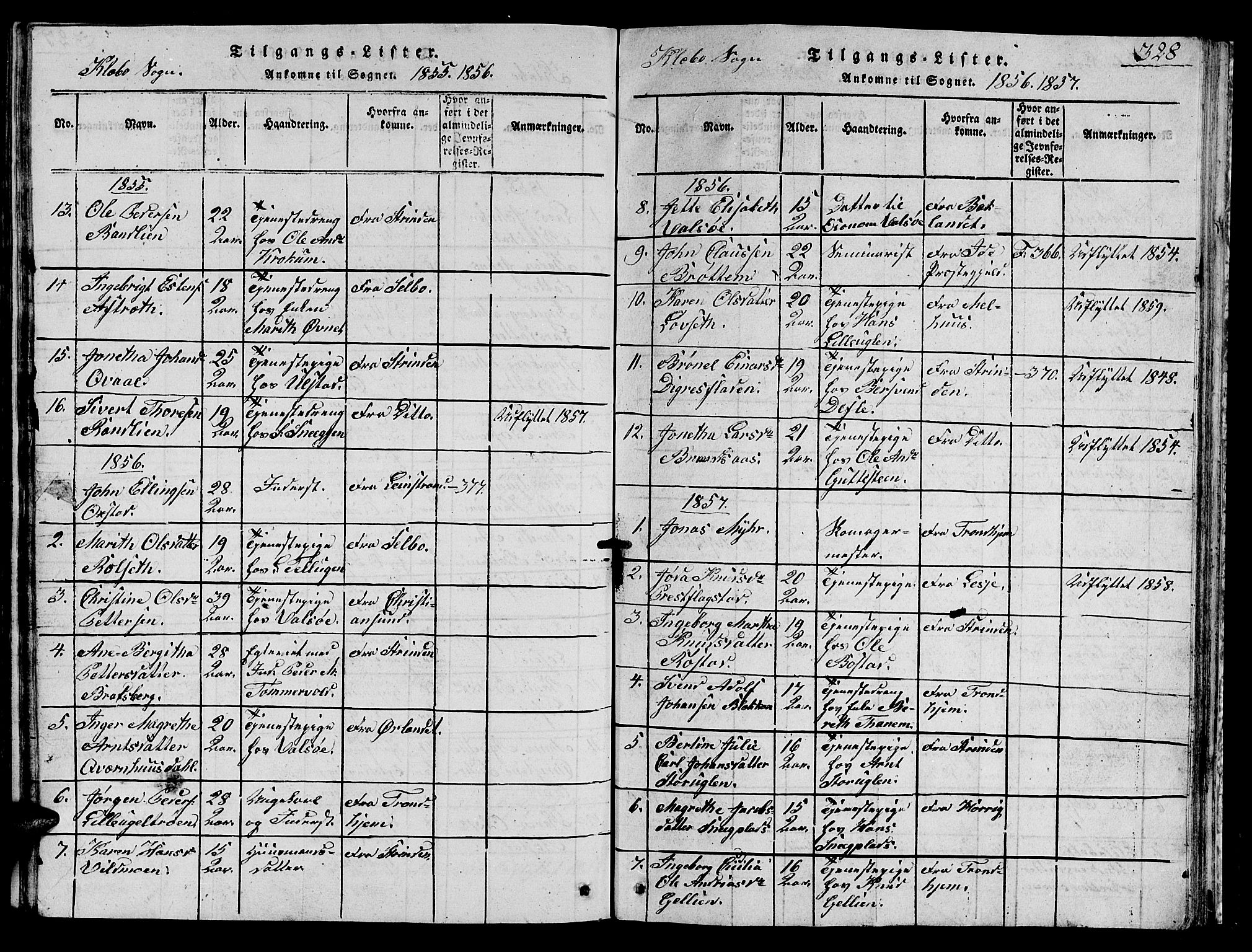 Ministerialprotokoller, klokkerbøker og fødselsregistre - Sør-Trøndelag, AV/SAT-A-1456/618/L0450: Parish register (copy) no. 618C01, 1816-1865, p. 328