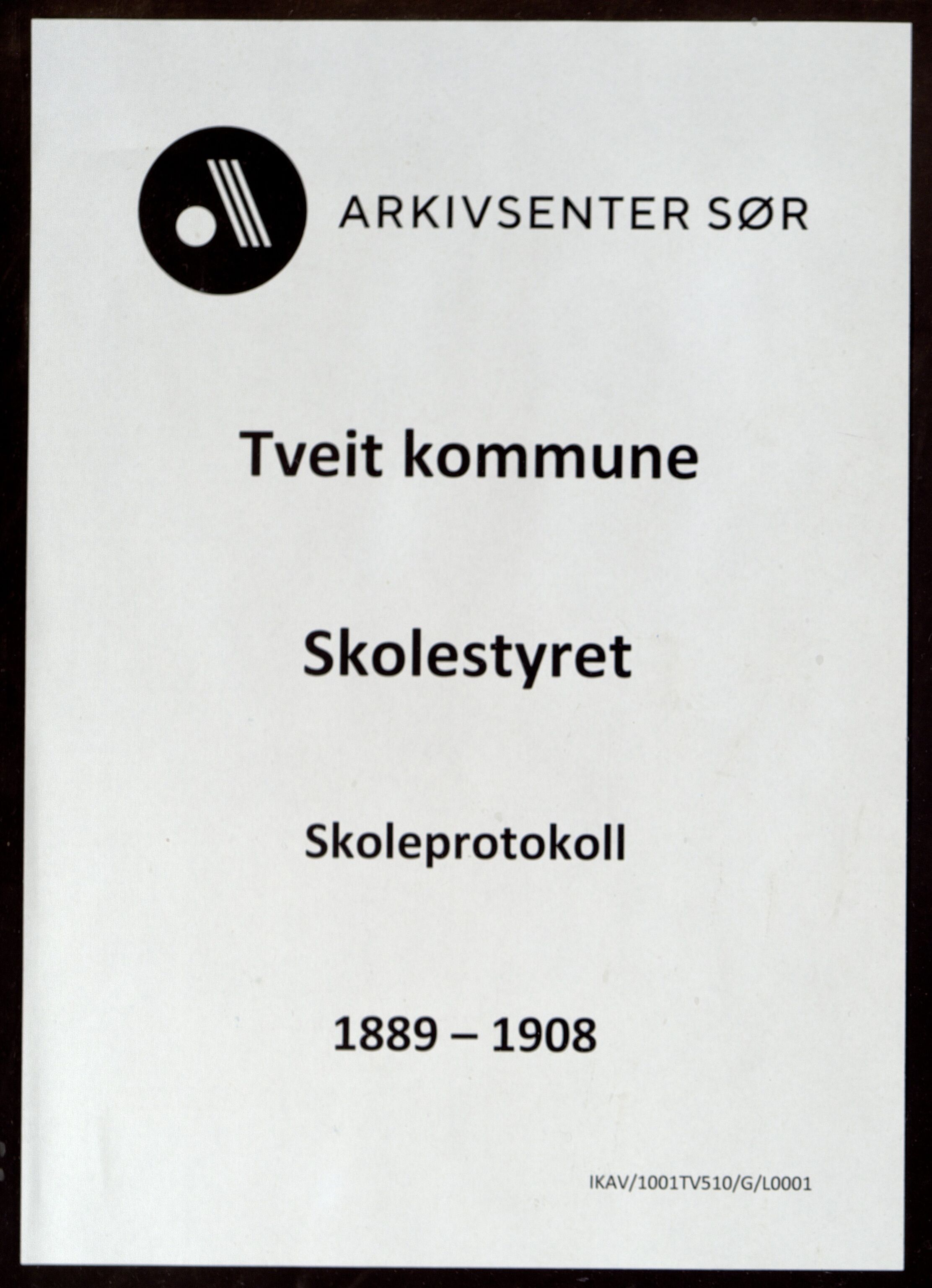 Tveit kommune - Tveit Skolestyret, ARKSOR/1001TV510/G/L0001: Skoleprotokoll, 1889-1908