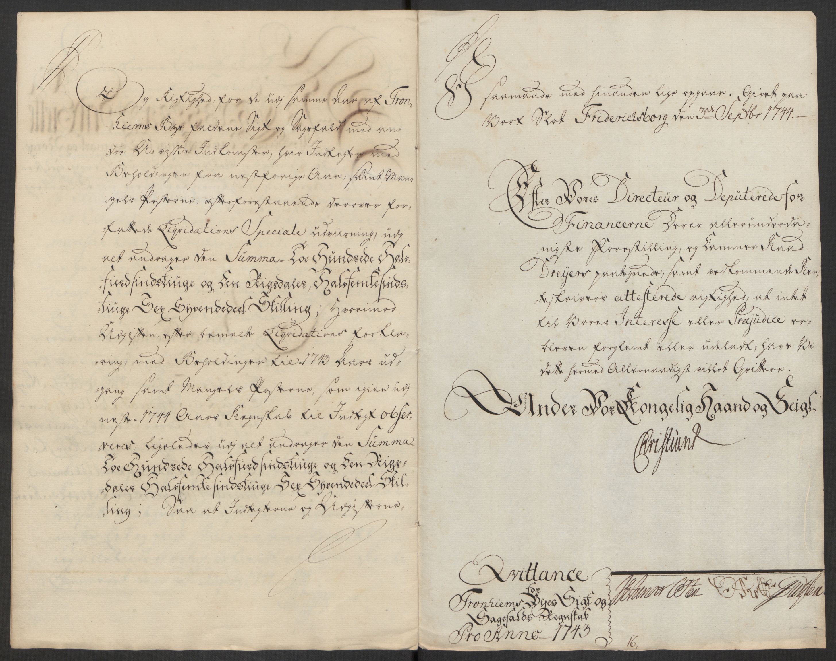 Rentekammeret inntil 1814, Reviderte regnskaper, Byregnskaper, RA/EA-4066/R/Rs/L0541: [S22] Sikt og sakefall, 1743-1746, p. 76