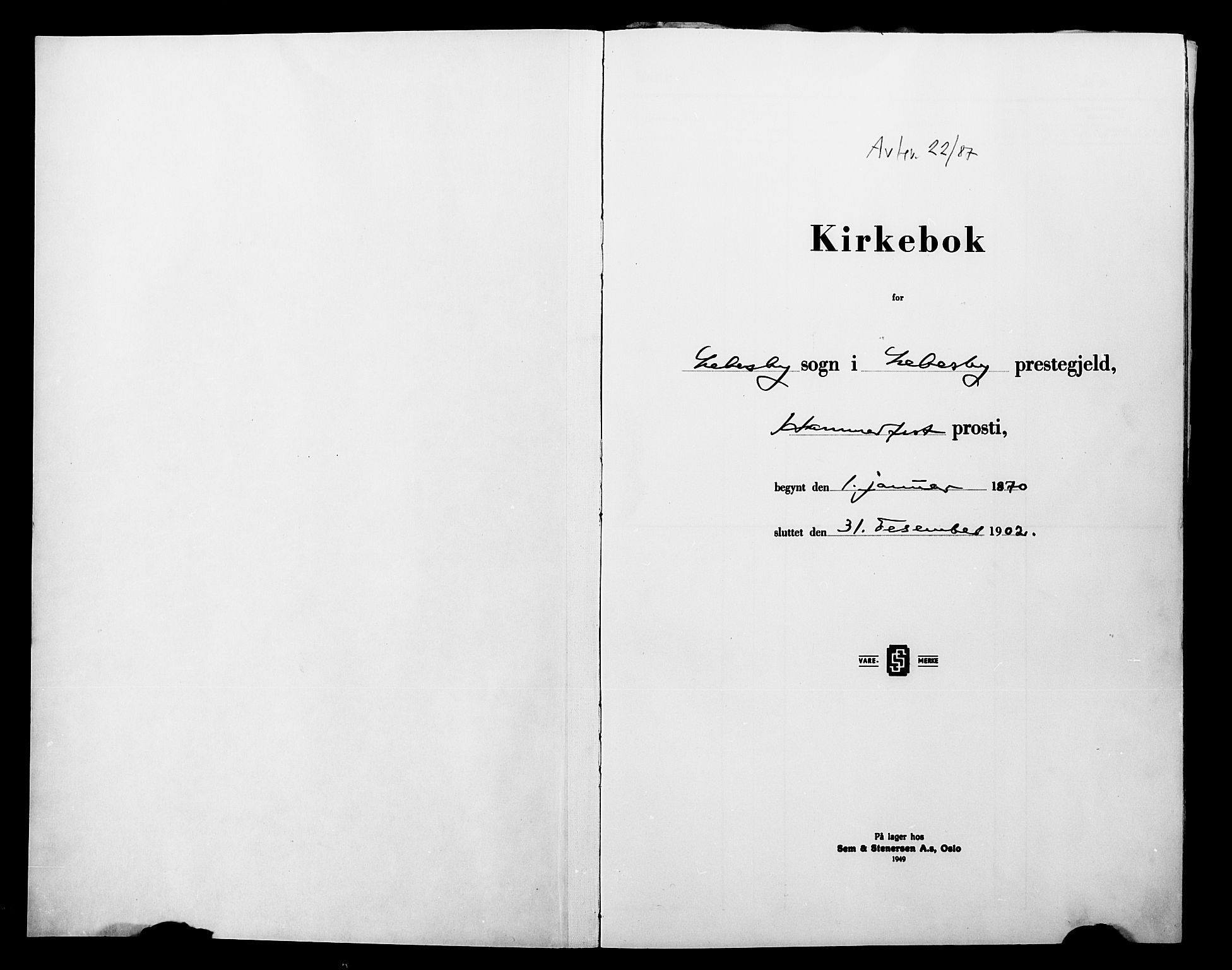 Lebesby sokneprestkontor, SATØ/S-1353/H/Ha/L0004kirke: Parish register (official) no. 4, 1870-1902