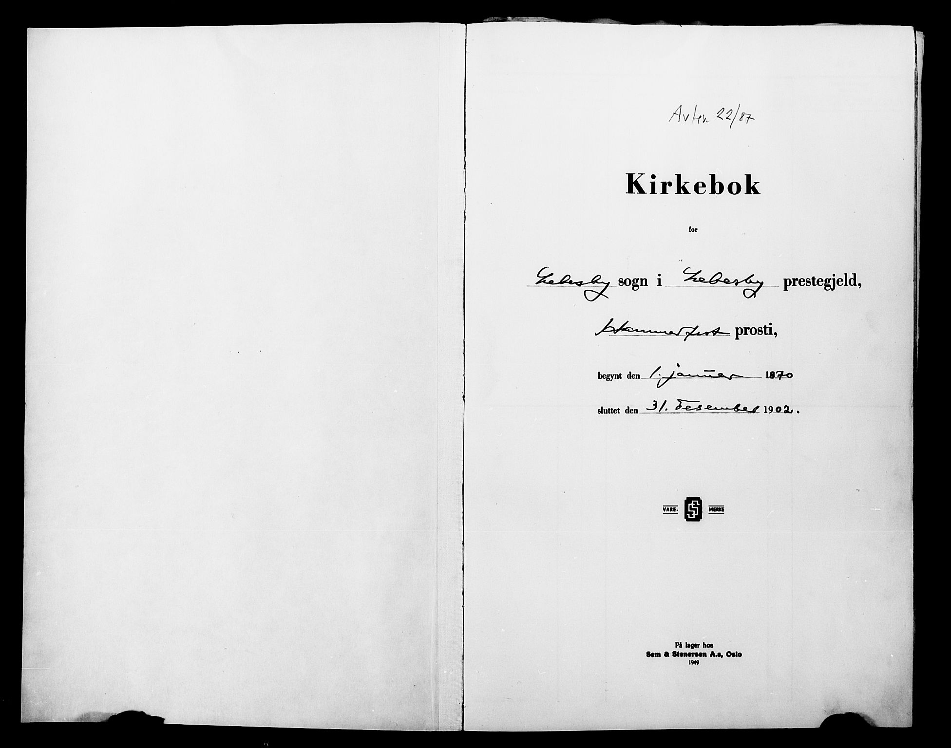 Lebesby sokneprestkontor, AV/SATØ-S-1353/H/Ha/L0004kirke: Parish register (official) no. 4, 1870-1902