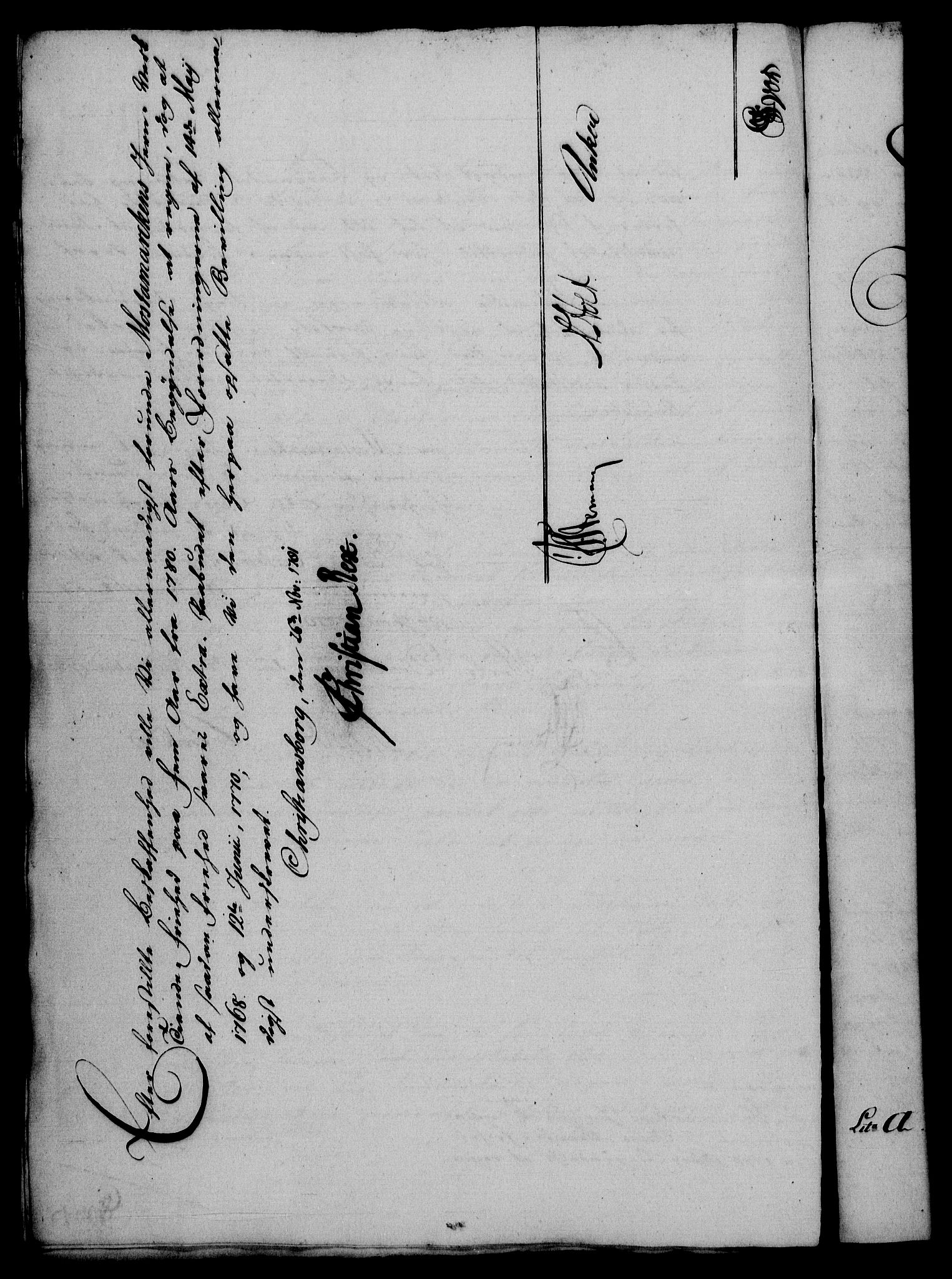 Rentekammeret, Renteskriverkontorene, RA/EA-3115/M/Mf/Mfa/L0003: Resolusjonsprotokoll med register (merket RK 54.3), 1781