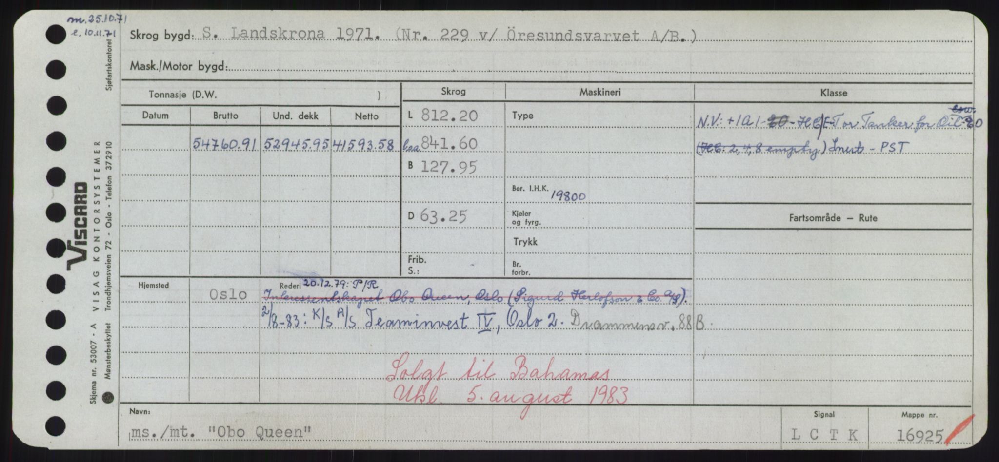 Sjøfartsdirektoratet med forløpere, Skipsmålingen, AV/RA-S-1627/H/Hd/L0028: Fartøy, O, p. 45