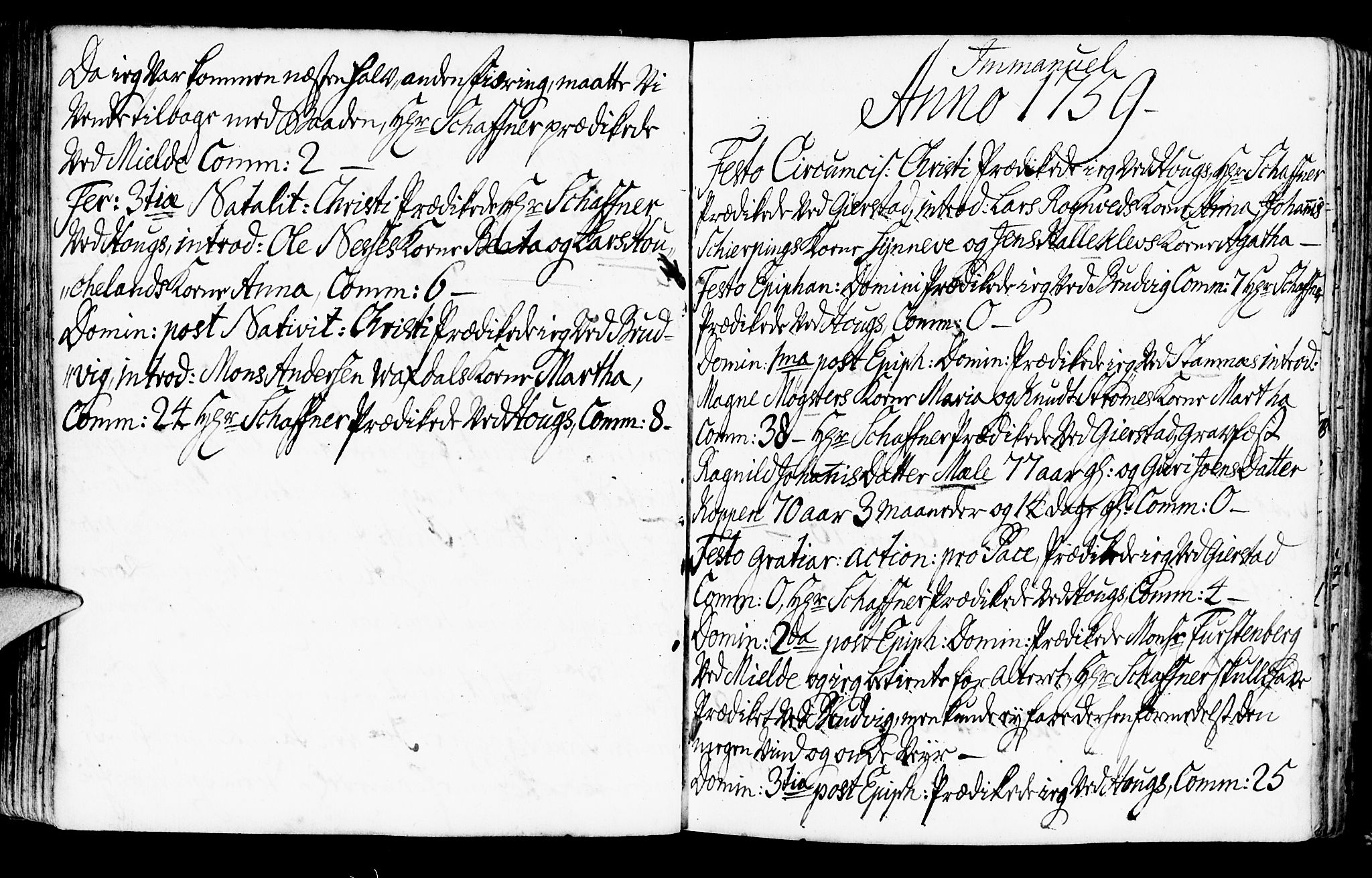 Haus sokneprestembete, SAB/A-75601/H/Haa: Parish register (official) no. A 7, 1748-1766, p. 110