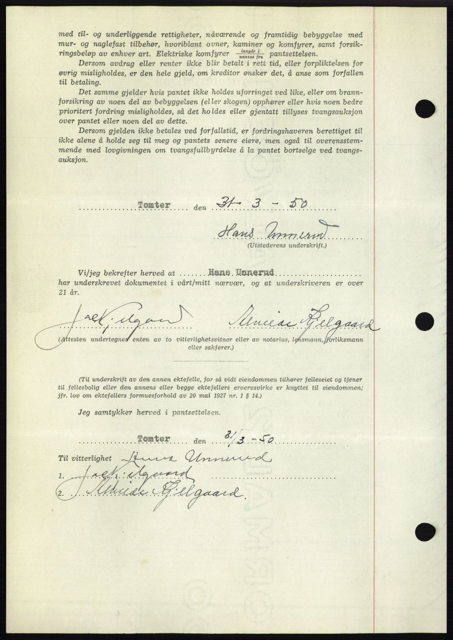 Moss sorenskriveri, AV/SAO-A-10168: Mortgage book no. B24, 1950-1950, Diary no: : 1048/1950