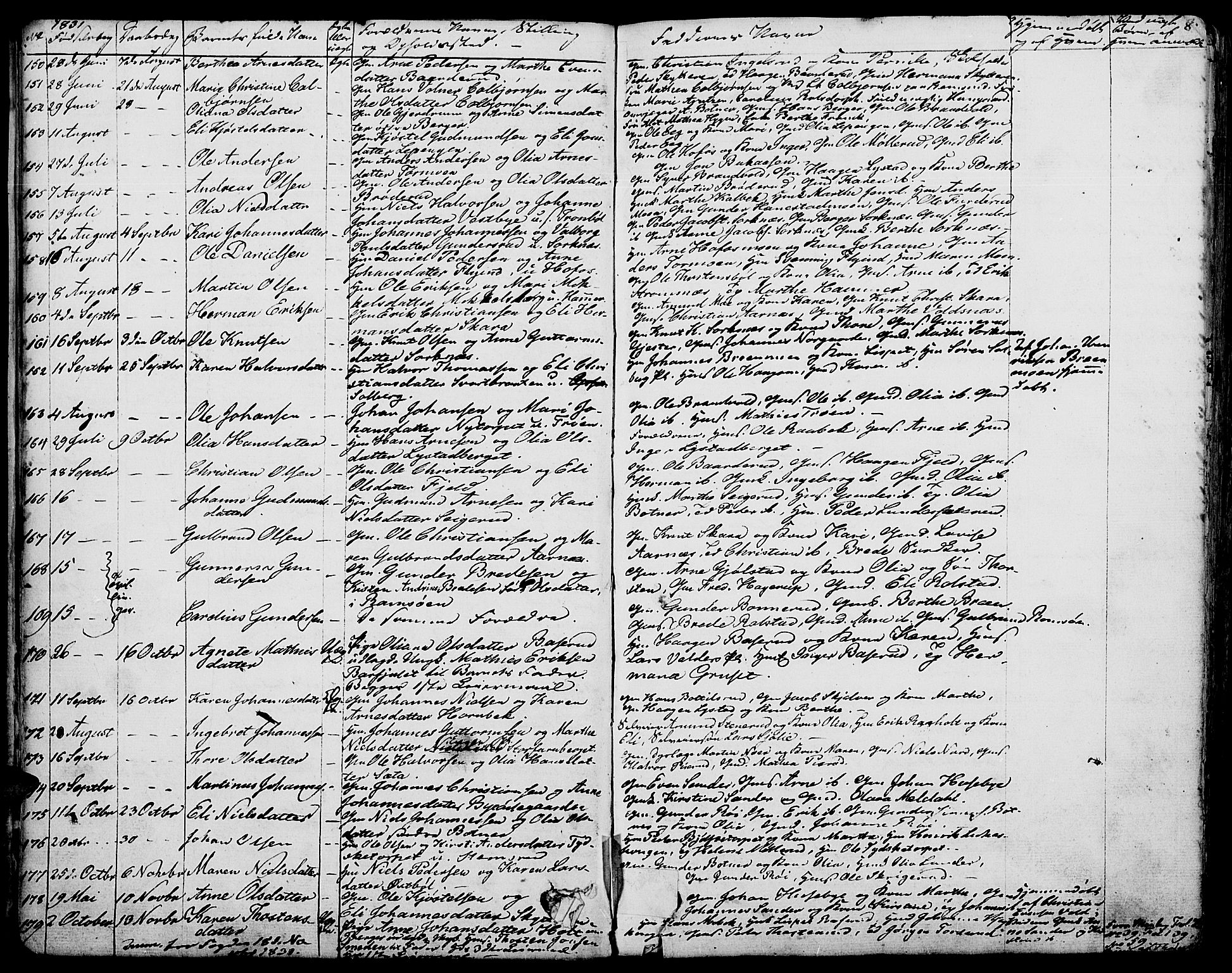 Grue prestekontor, AV/SAH-PREST-036/H/Ha/Haa/L0007: Parish register (official) no. 7, 1830-1847, p. 8