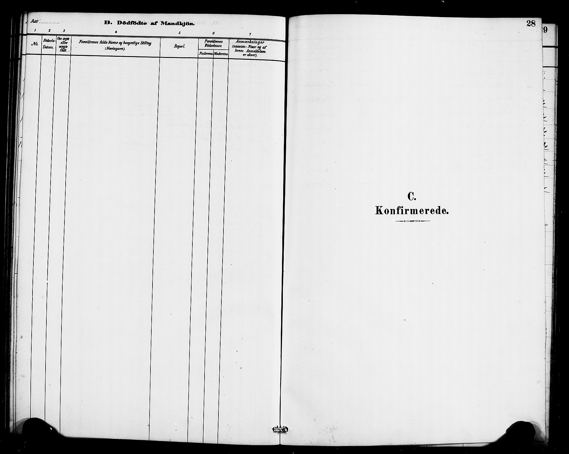 Davik sokneprestembete, SAB/A-79701/H/Haa/Haae/L0001: Parish register (official) no. E 1, 1882-1900, p. 28