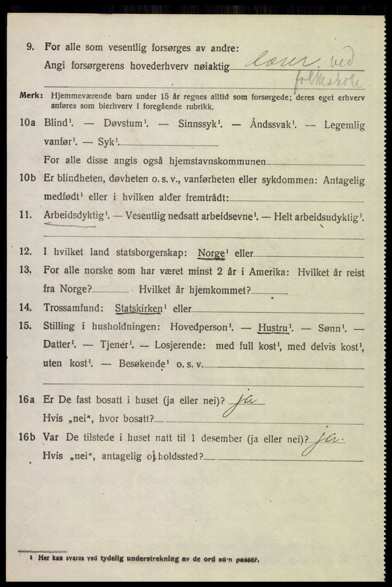 SAH, 1920 census for Elverum, 1920, p. 25513