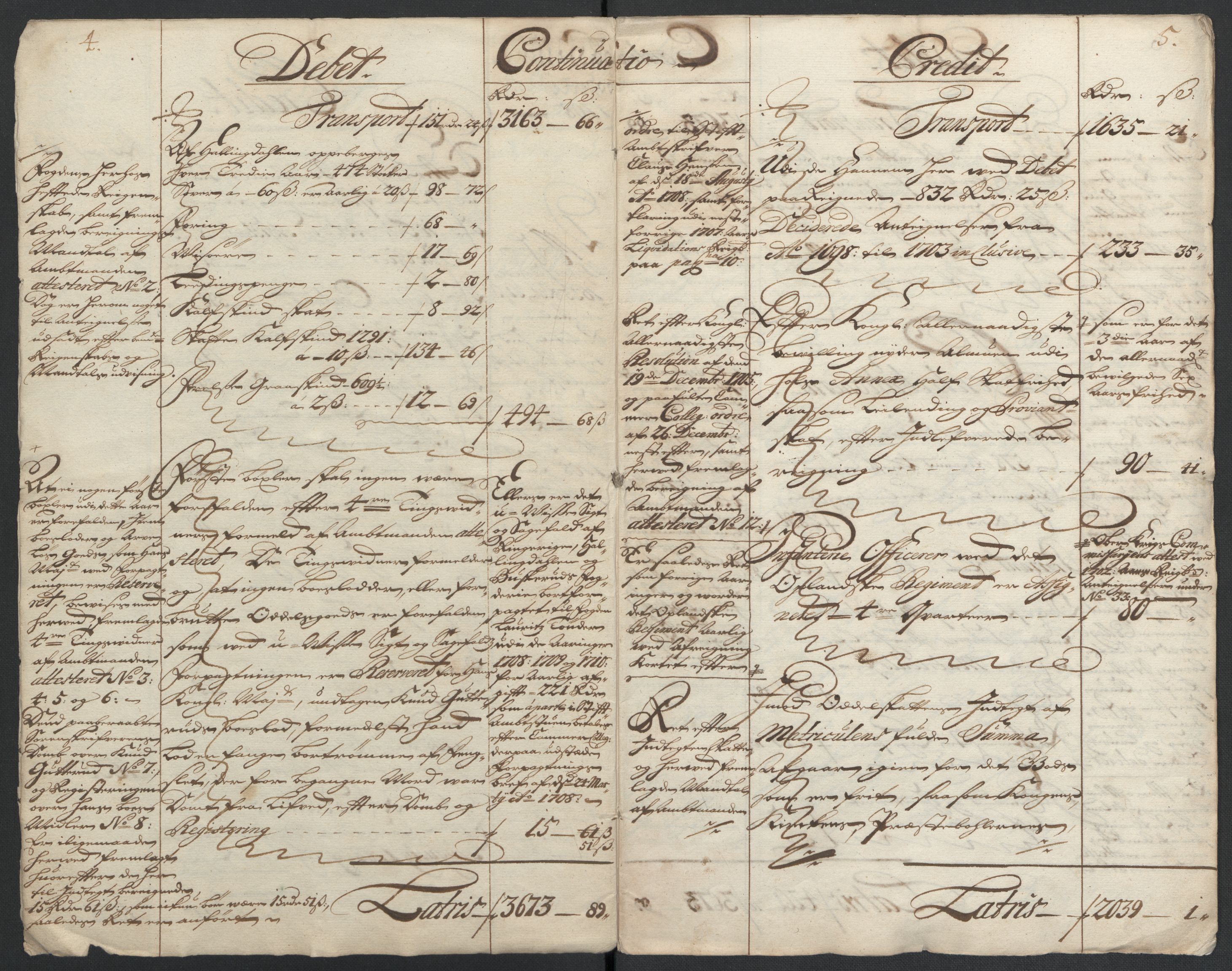 Rentekammeret inntil 1814, Reviderte regnskaper, Fogderegnskap, RA/EA-4092/R22/L1467: Fogderegnskap Ringerike, Hallingdal og Buskerud, 1708, p. 5