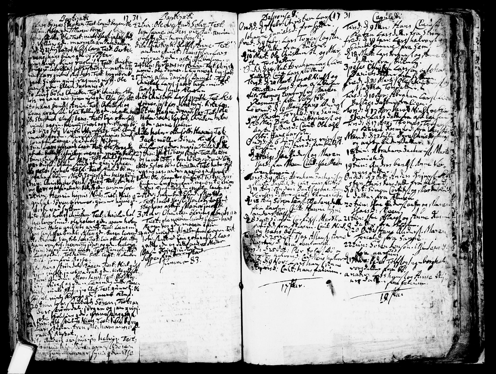 Gjerpen kirkebøker, AV/SAKO-A-265/F/Fa/L0001: Parish register (official) no. I 1, 1681-1746