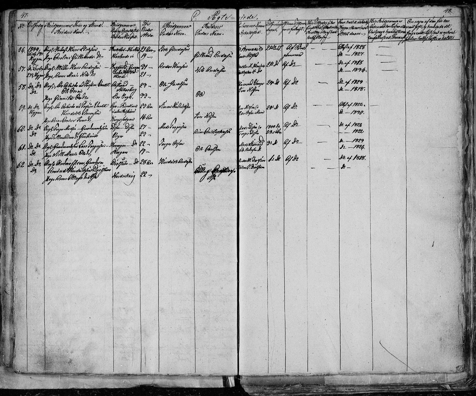 Modum kirkebøker, SAKO/A-234/G/Ga/L0004: Parish register (copy) no. I 4, 1843-1846, p. 47-48