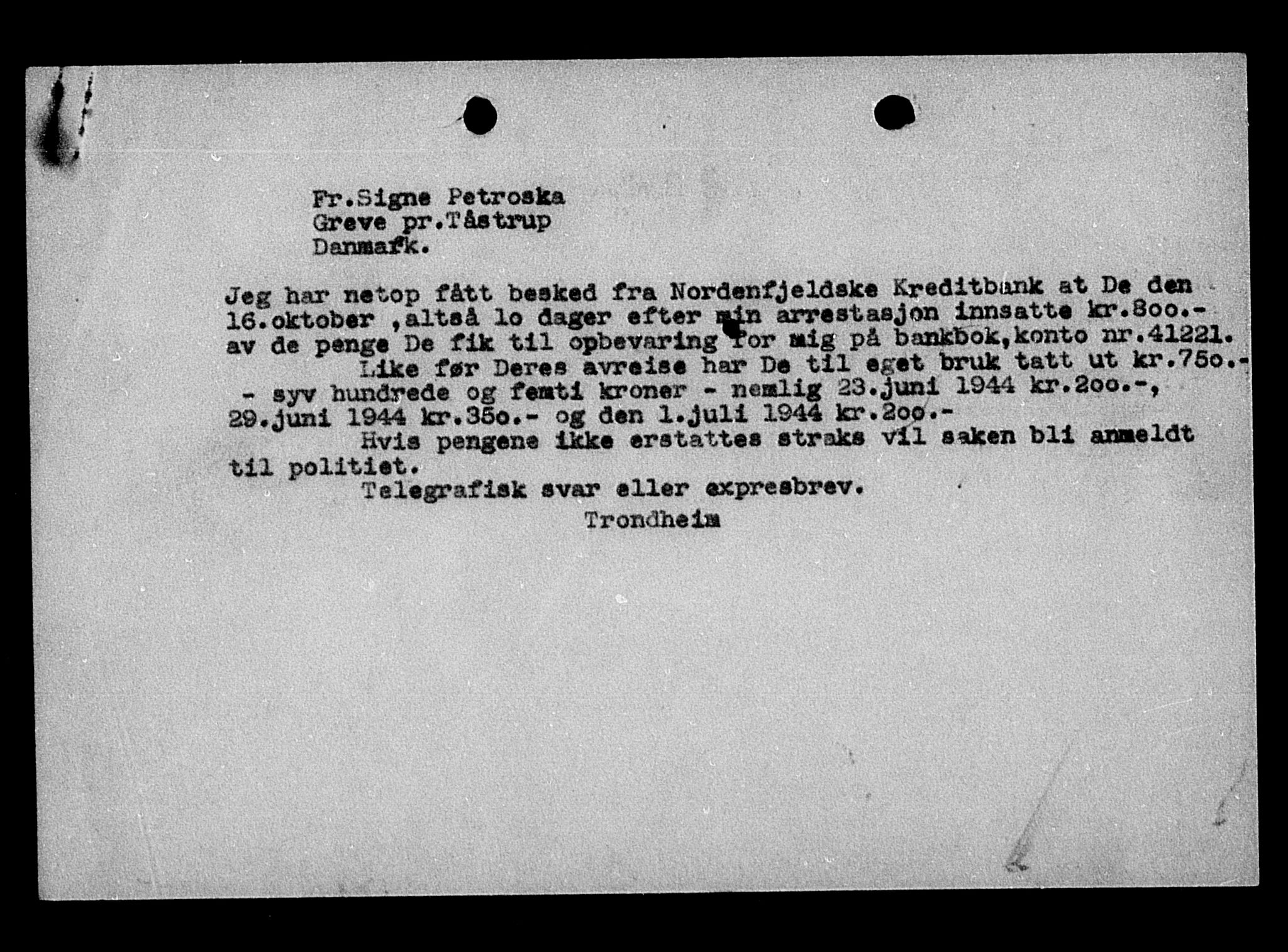 Justisdepartementet, Tilbakeføringskontoret for inndratte formuer, AV/RA-S-1564/H/Hc/Hca/L0903: --, 1945-1947, p. 36