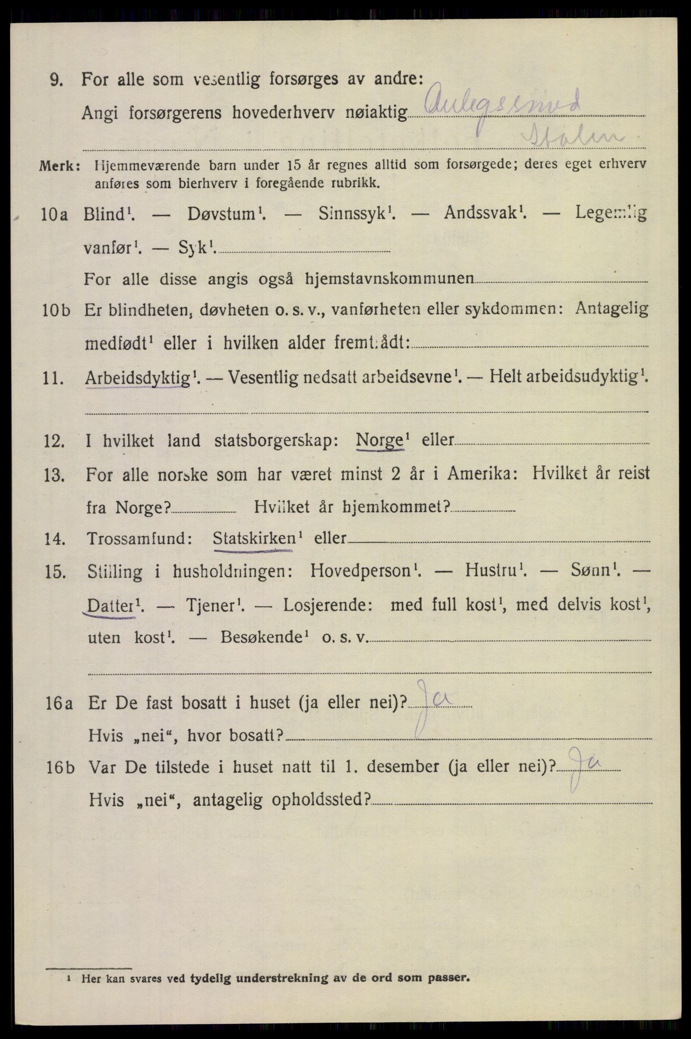 SAKO, 1920 census for Tinn, 1920, p. 8159