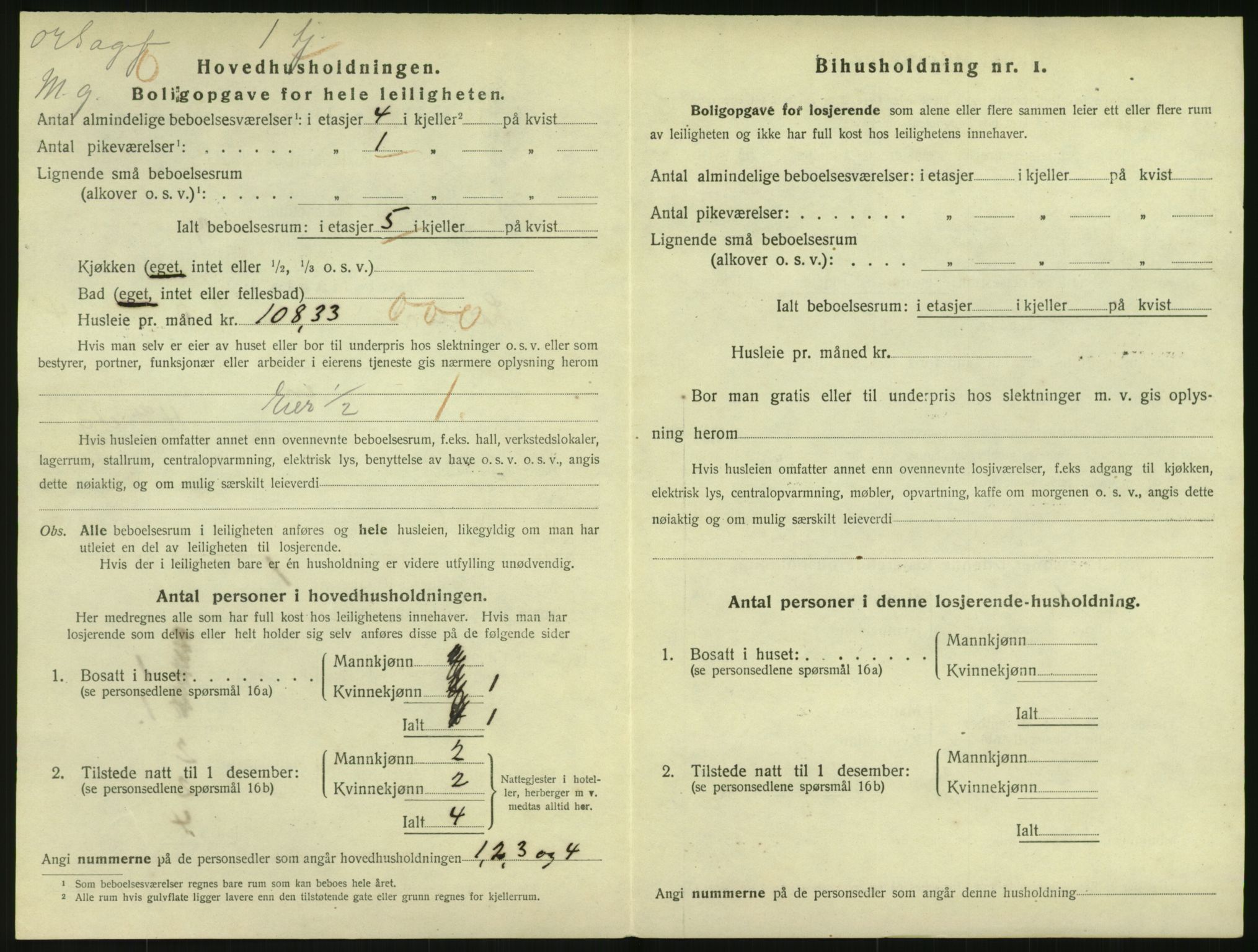 SAO, 1920 census for Kristiania, 1920, p. 58293