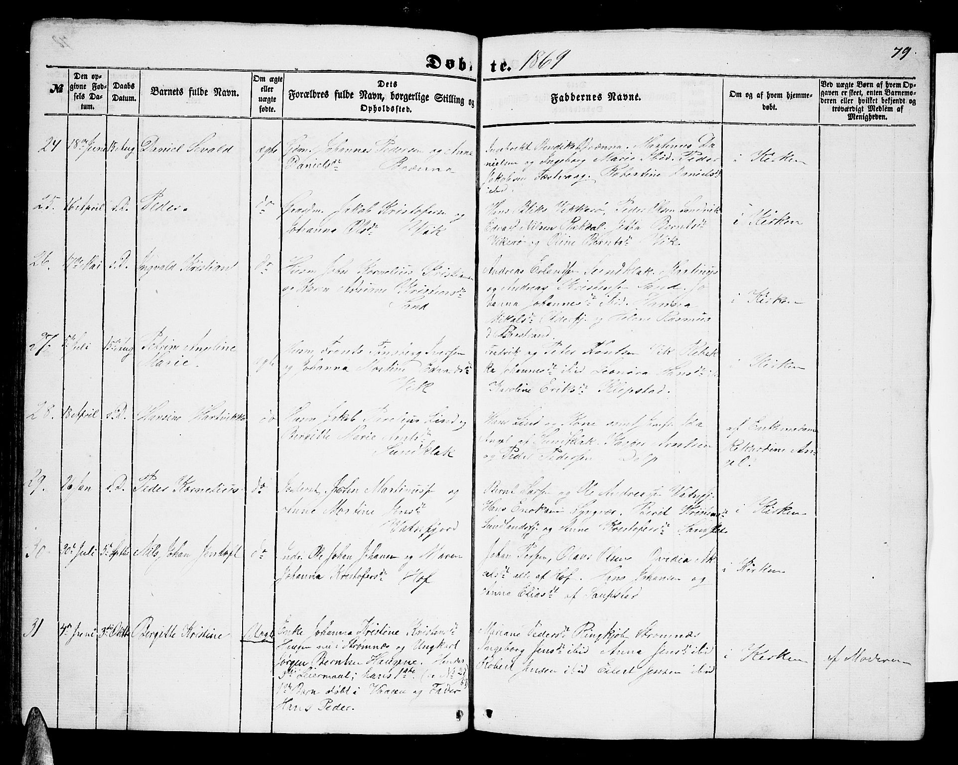 Ministerialprotokoller, klokkerbøker og fødselsregistre - Nordland, AV/SAT-A-1459/876/L1102: Parish register (copy) no. 876C01, 1852-1886, p. 79