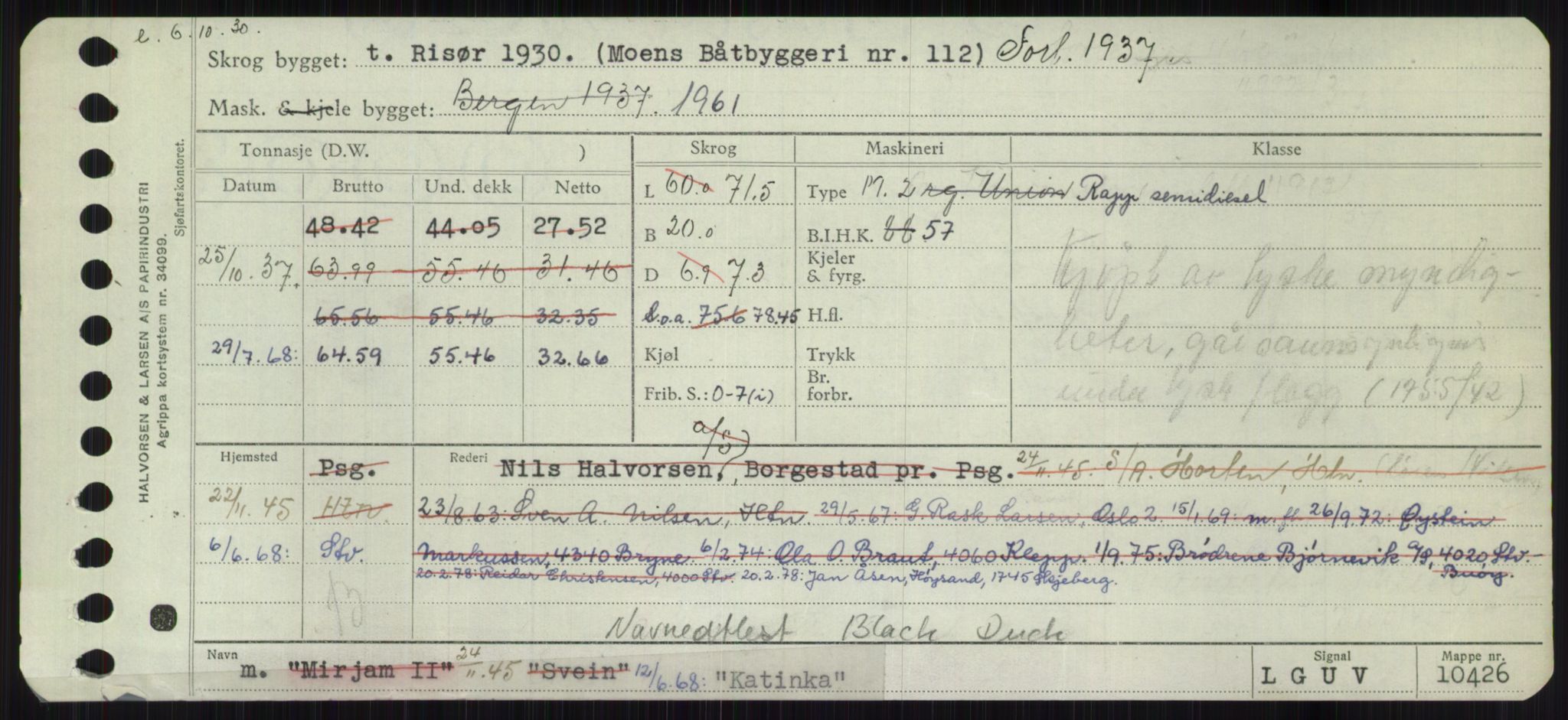 Sjøfartsdirektoratet med forløpere, Skipsmålingen, AV/RA-S-1627/H/Ha/L0003/0001: Fartøy, Hilm-Mar / Fartøy, Hilm-Kol, p. 719