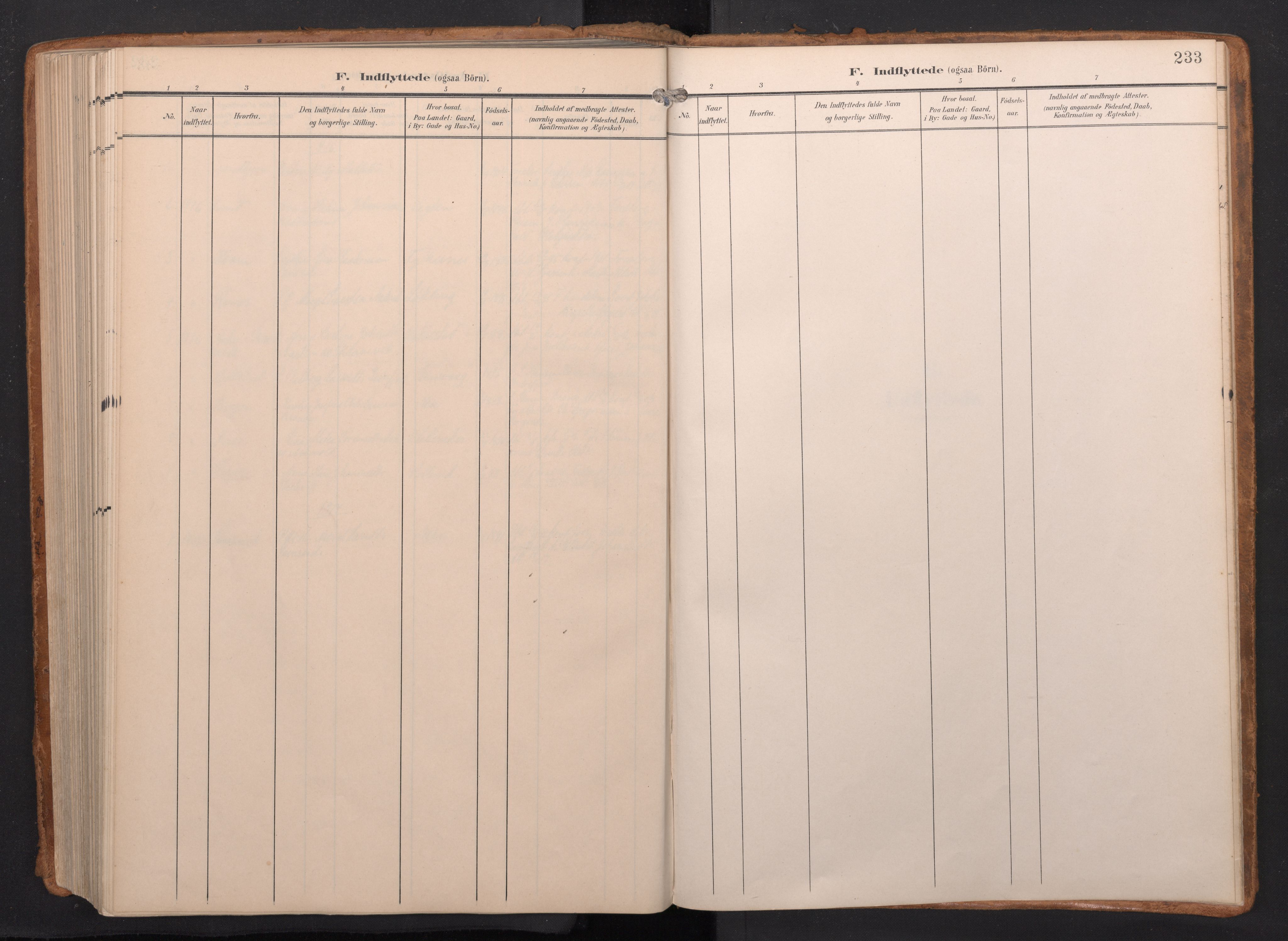 Finnås sokneprestembete, SAB/A-99925/H/Ha/Haa/Haac/L0003: Parish register (official) no. C 3, 1905-1917, p. 233