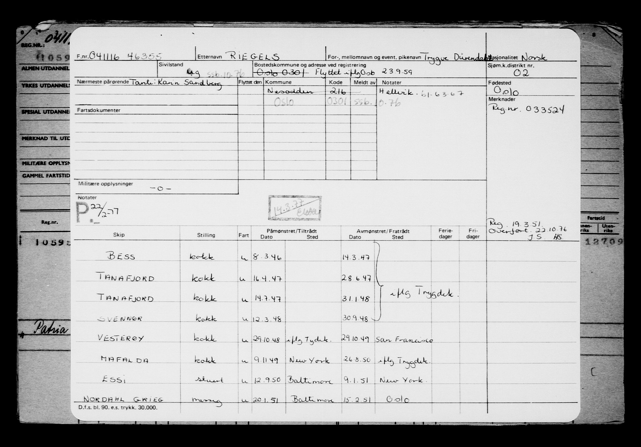 Direktoratet for sjømenn, AV/RA-S-3545/G/Gb/L0143: Hovedkort, 1916, p. 576