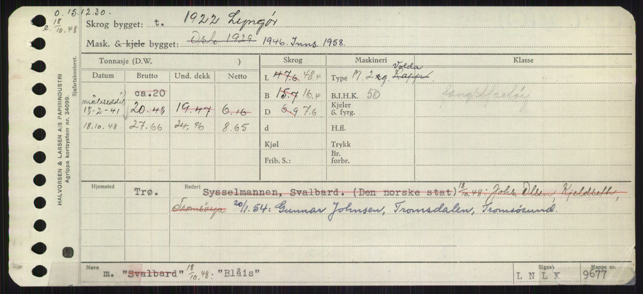 Sjøfartsdirektoratet med forløpere, Skipsmålingen, RA/S-1627/H/Ha/L0001/0002: Fartøy, A-Eig / Fartøy Bjør-Eig, p. 77