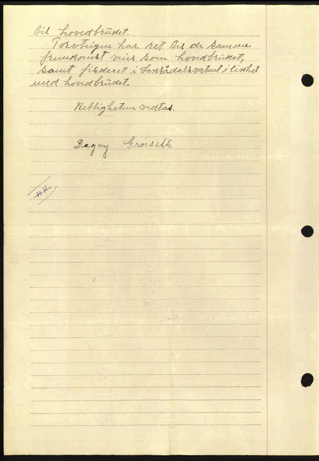 Salten sorenskriveri, AV/SAT-A-4578/1/2/2C: Mortgage book no. A14-15, 1943-1945, Diary no: : 2490/1944