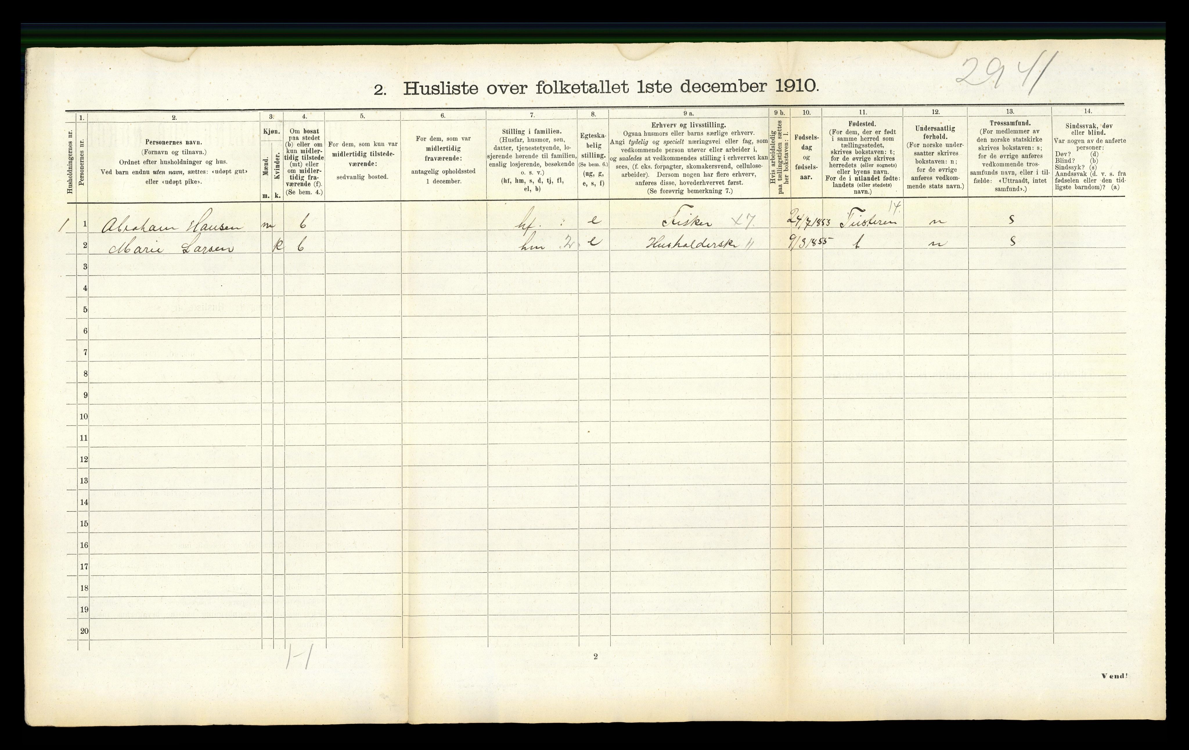 RA, 1910 census for Edøy, 1910, p. 1091