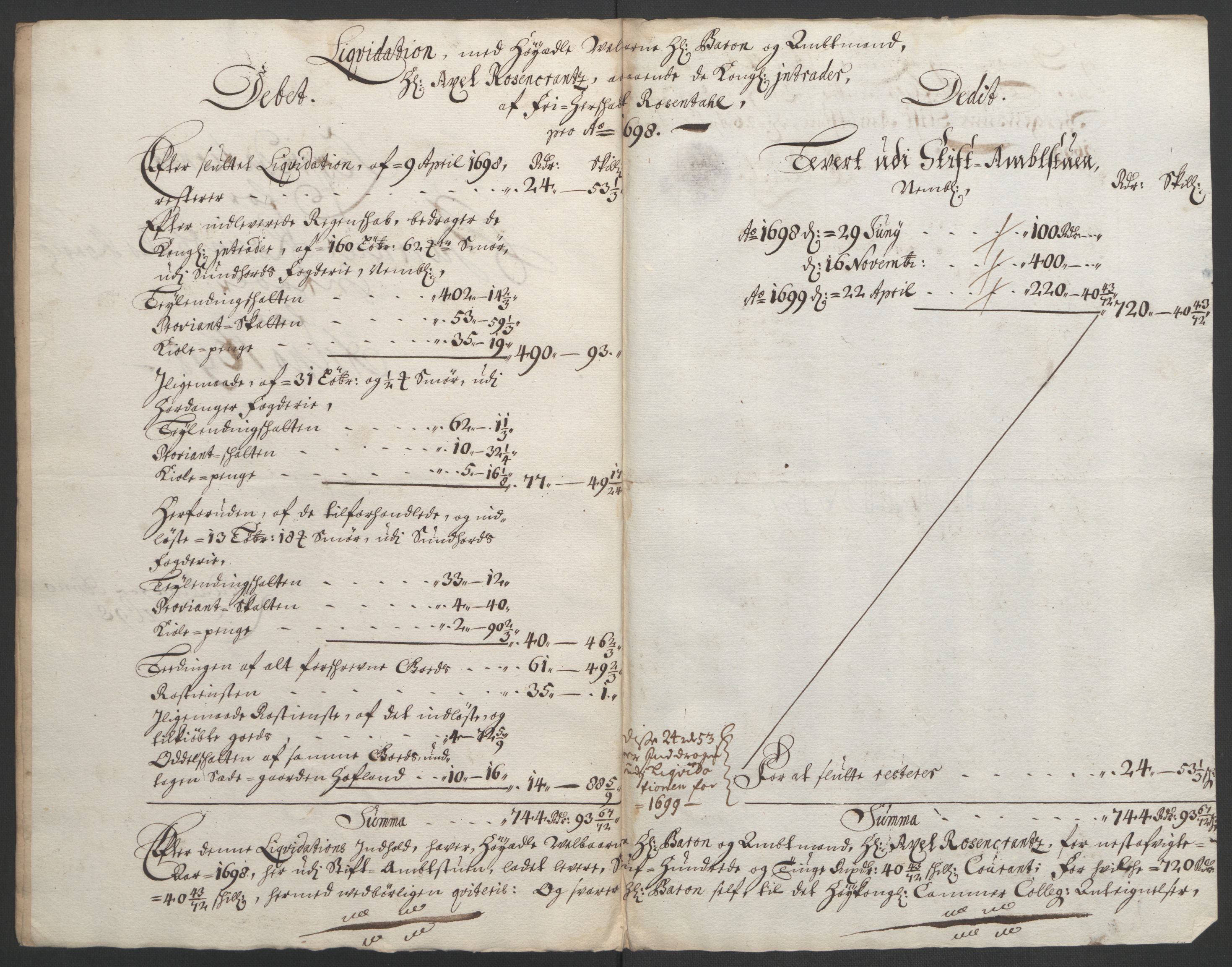 Rentekammeret inntil 1814, Reviderte regnskaper, Fogderegnskap, AV/RA-EA-4092/R49/L3138: Fogderegnskap Rosendal Baroni, 1691-1714, p. 77