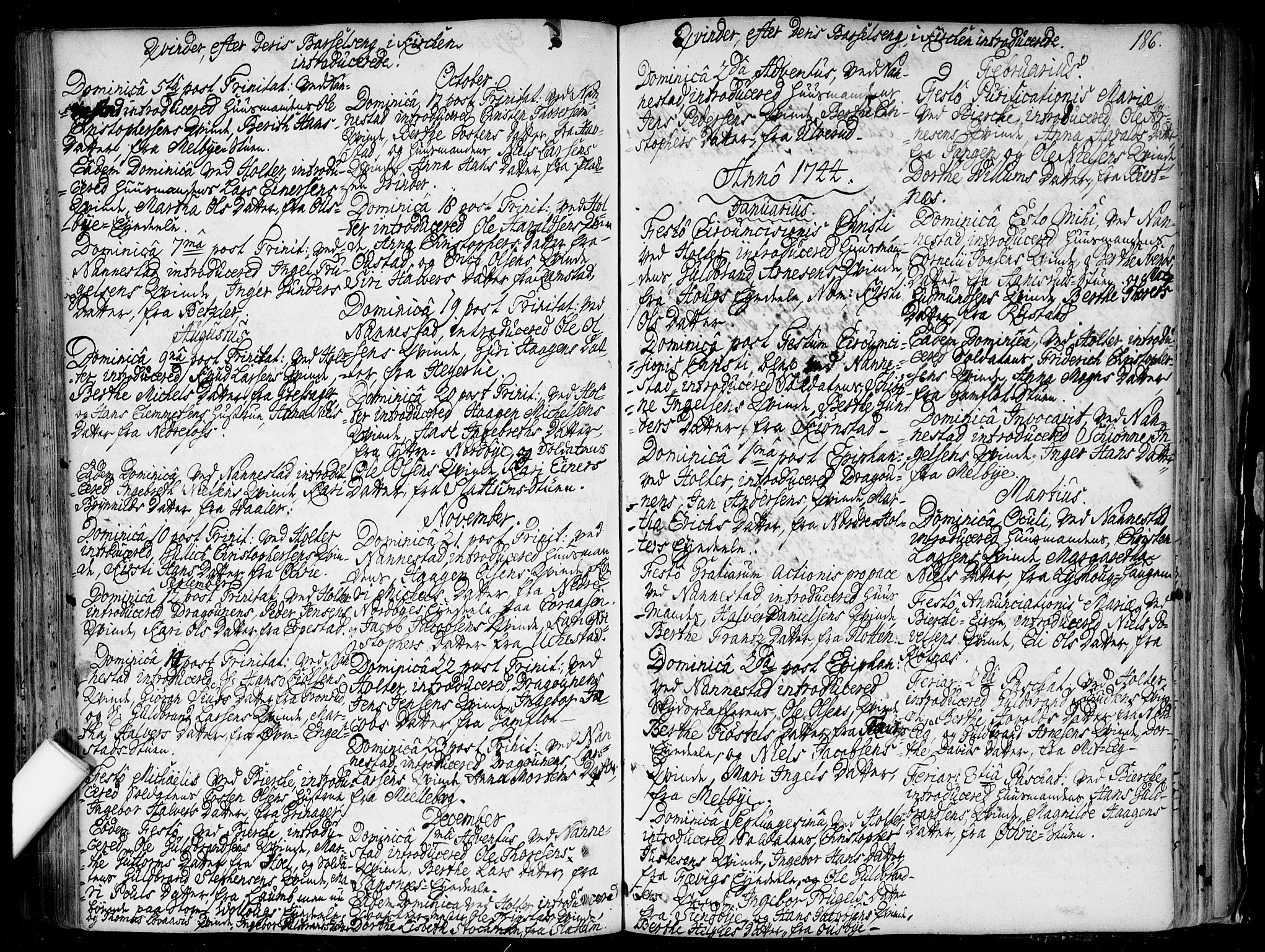 Nannestad prestekontor Kirkebøker, SAO/A-10414a/F/Fa/L0006: Parish register (official) no. I 6, 1739-1754, p. 186