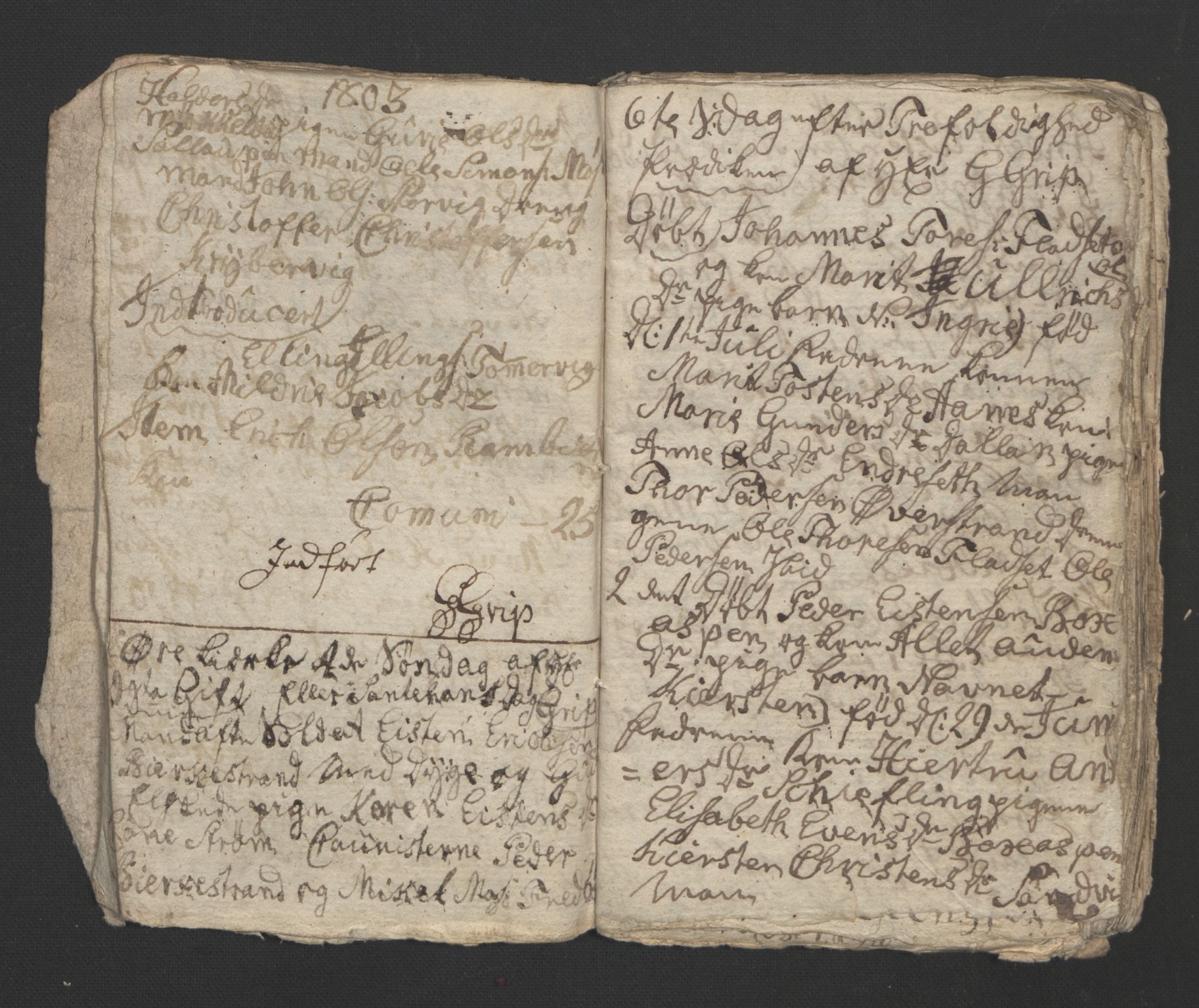 Ministerialprotokoller, klokkerbøker og fødselsregistre - Møre og Romsdal, AV/SAT-A-1454/573/L0874: Parish register (copy) no. 573C02, 1803-1811