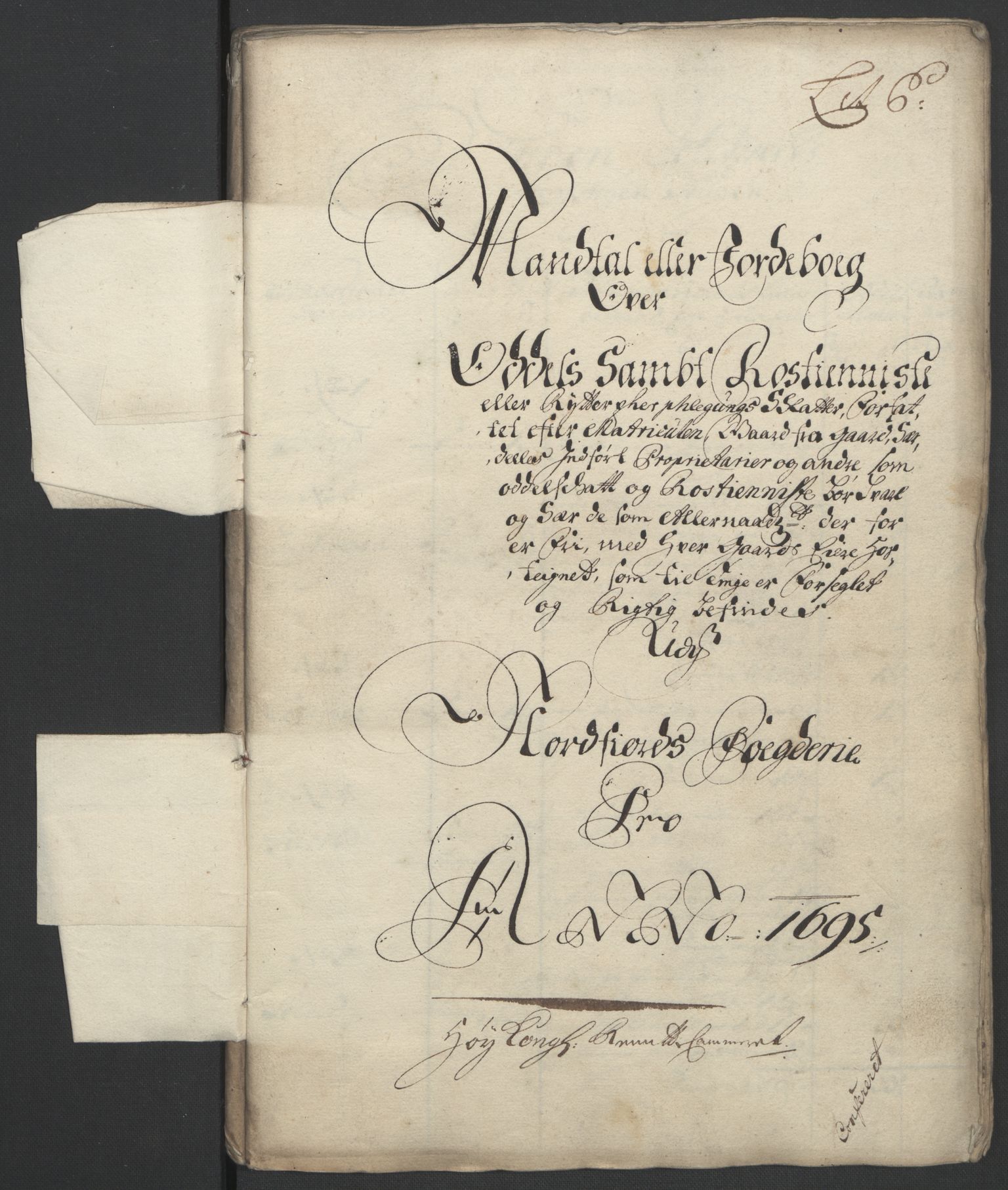 Rentekammeret inntil 1814, Reviderte regnskaper, Fogderegnskap, AV/RA-EA-4092/R53/L3422: Fogderegnskap Sunn- og Nordfjord, 1695-1696, p. 98