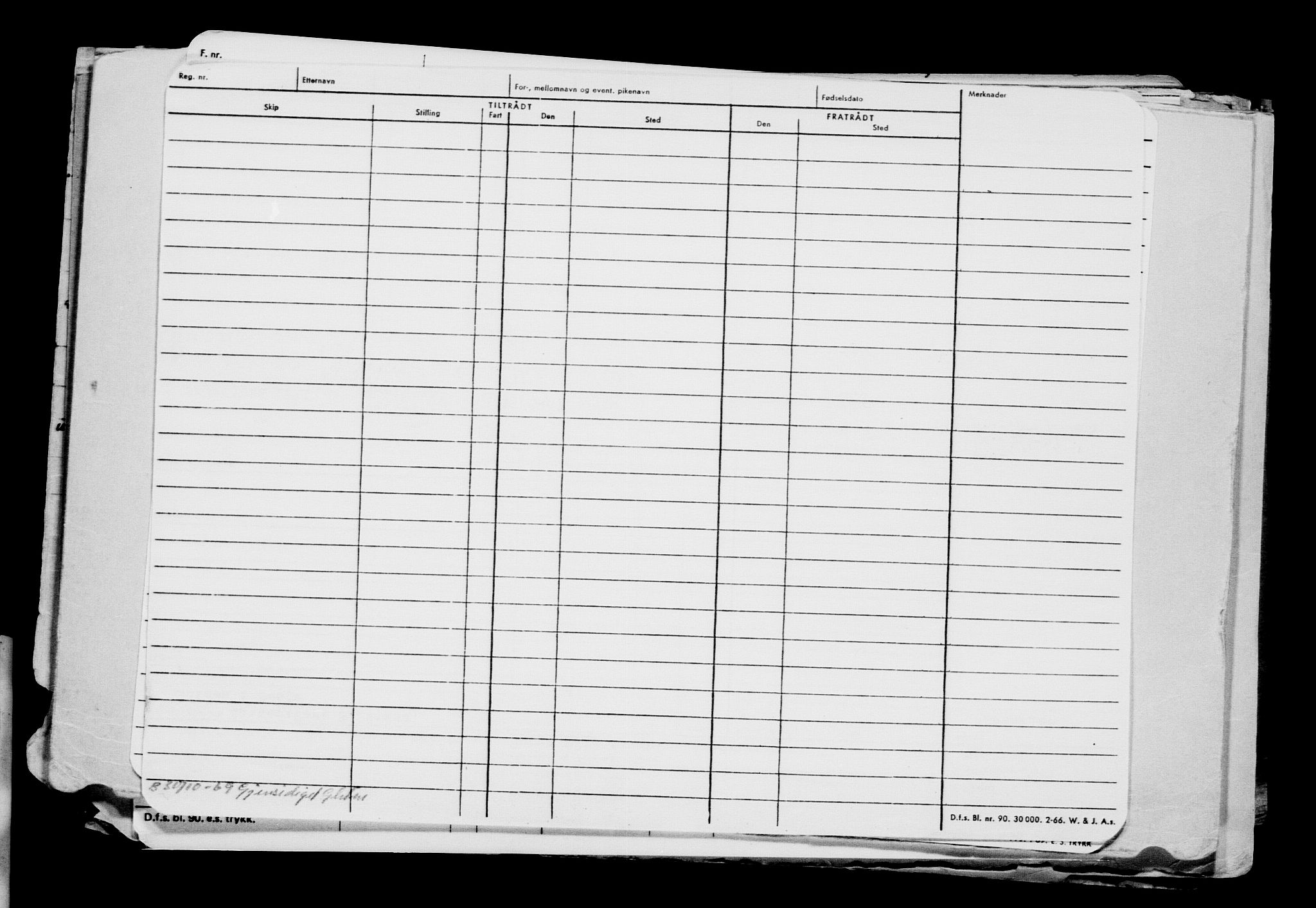 Direktoratet for sjømenn, RA/S-3545/G/Gb/L0171: Hovedkort, 1919, p. 264