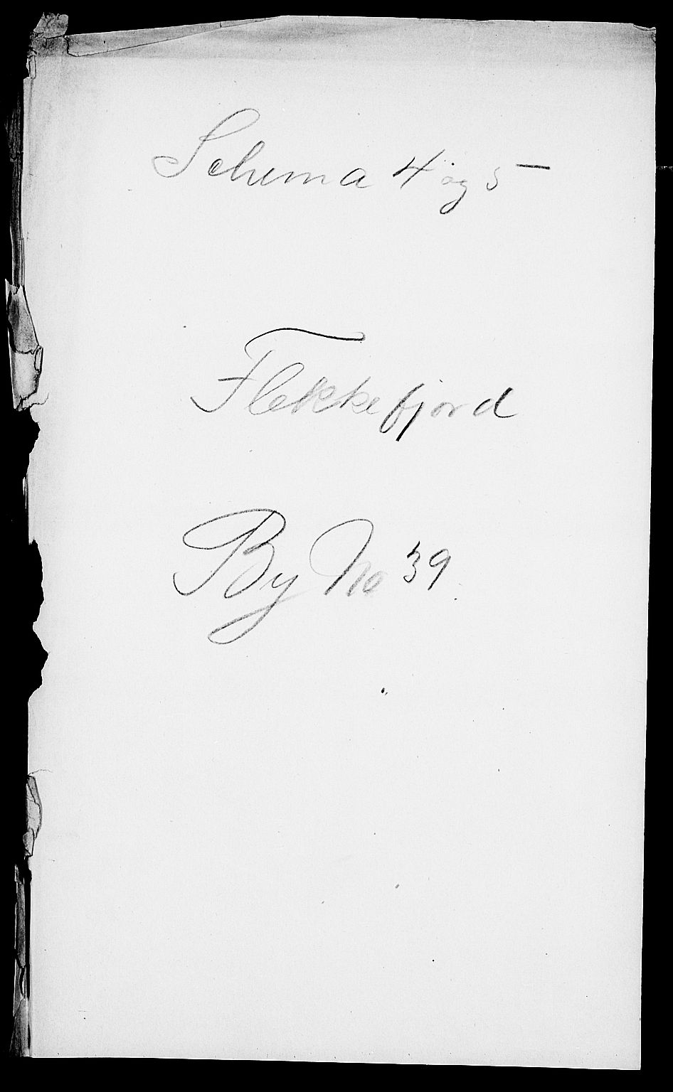 SAK, 1900 census for Flekkefjord, 1900, p. 1