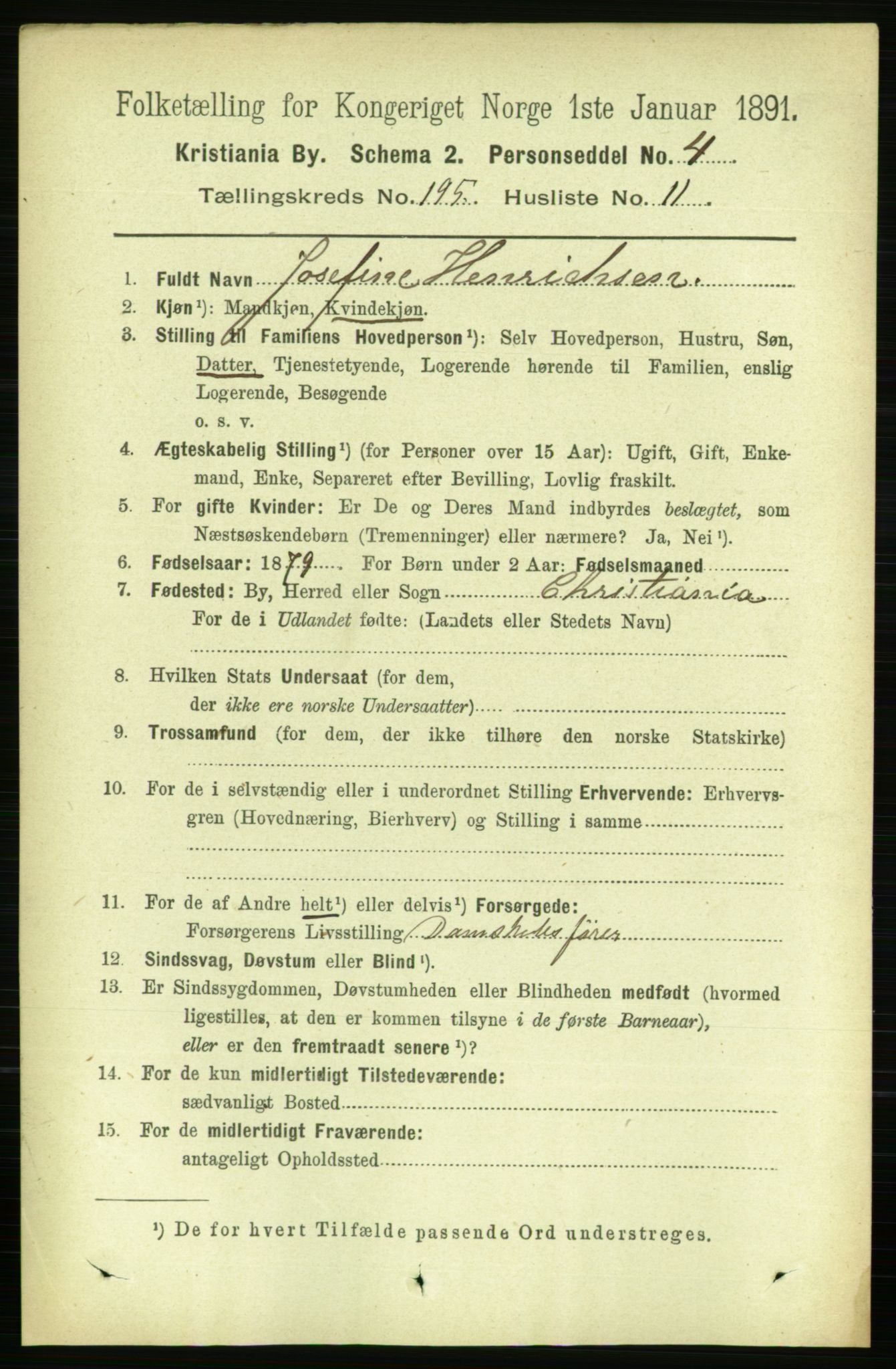 RA, 1891 census for 0301 Kristiania, 1891, p. 117701