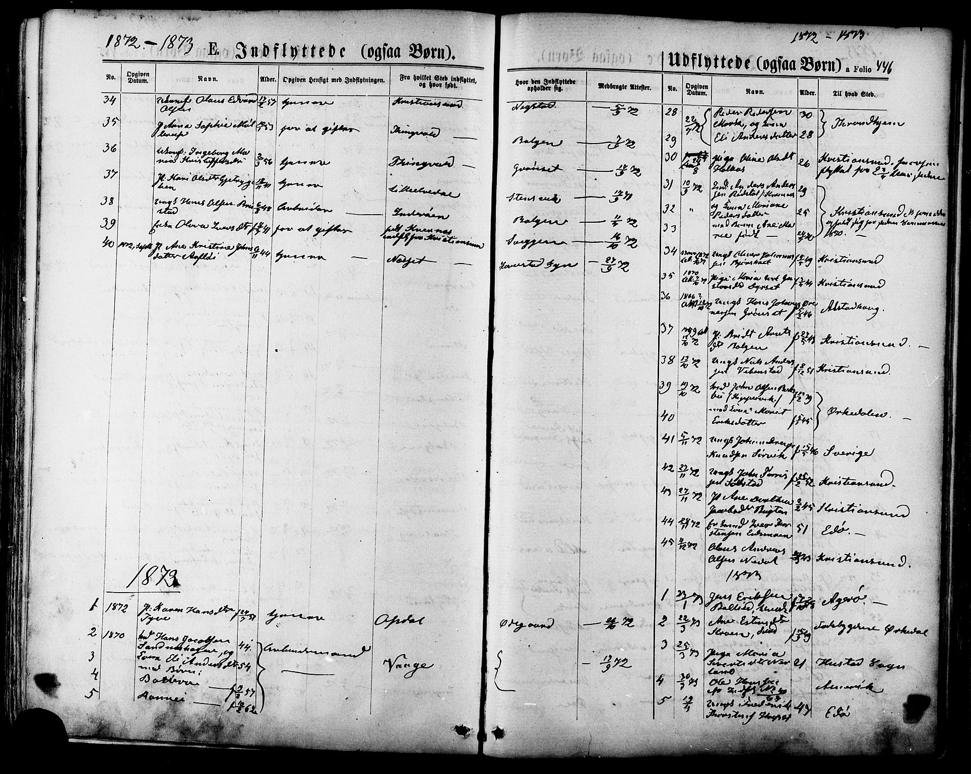 Ministerialprotokoller, klokkerbøker og fødselsregistre - Møre og Romsdal, SAT/A-1454/568/L0805: Parish register (official) no. 568A12 /1, 1869-1884, p. 446