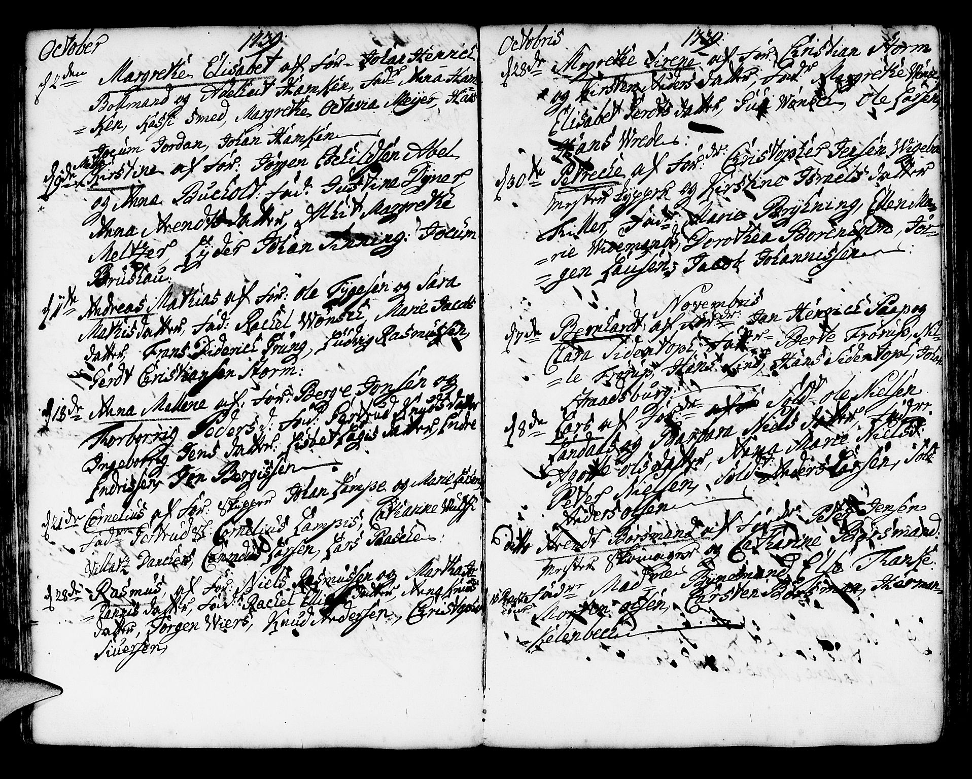 Korskirken sokneprestembete, SAB/A-76101/H/Haa/L0004: Parish register (official) no. A 4, 1720-1750, p. 207