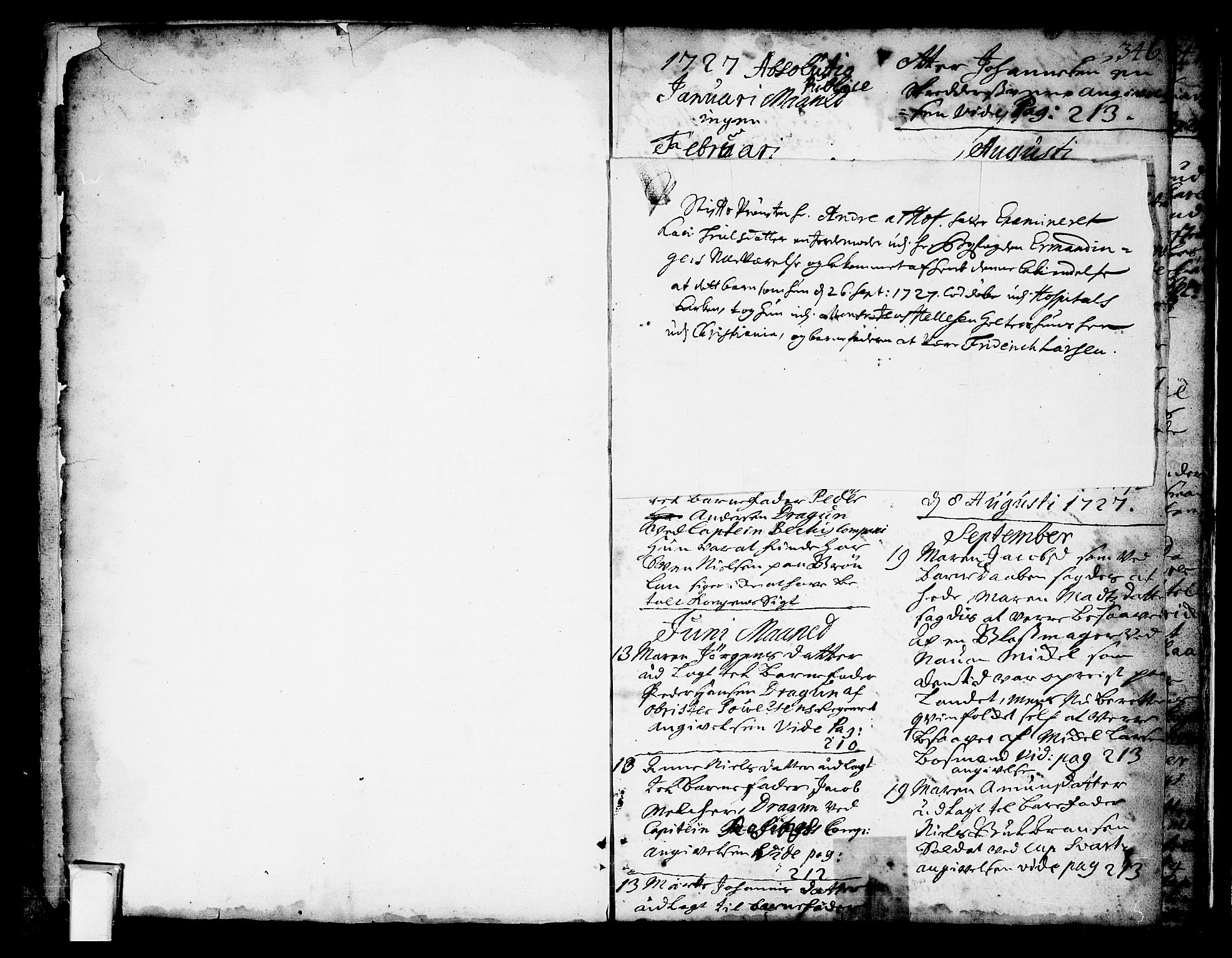 Oslo domkirke Kirkebøker, AV/SAO-A-10752/F/Fa/L0002: Parish register (official) no. 2, 1705-1730, p. 346