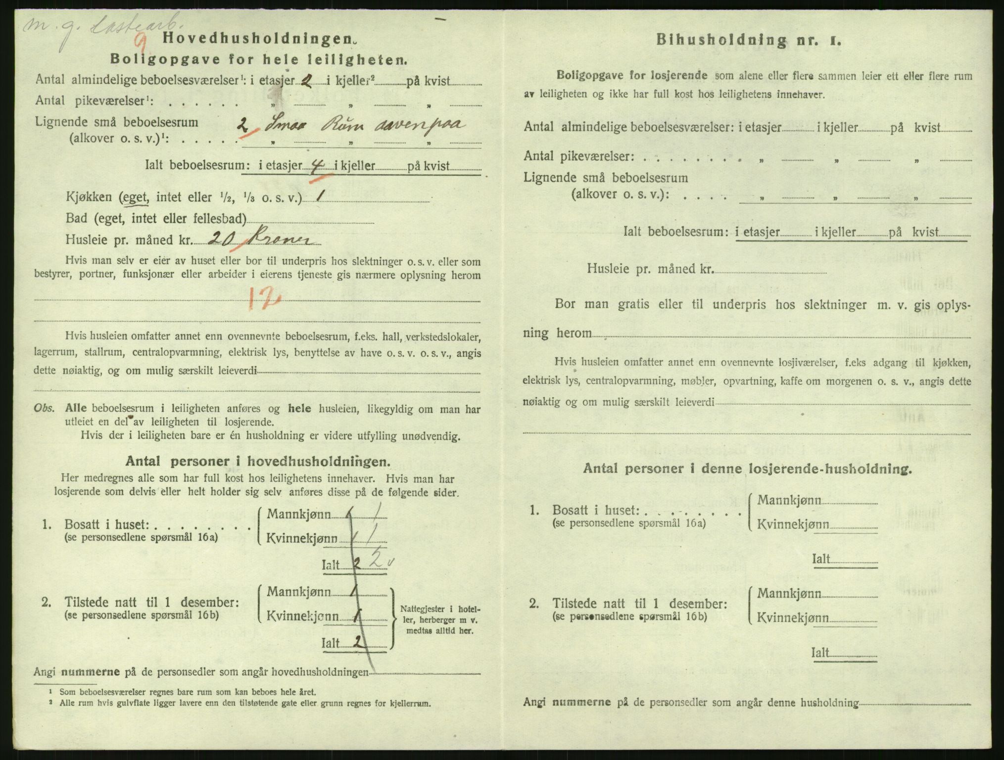 SAK, 1920 census for Risør, 1920, p. 2456