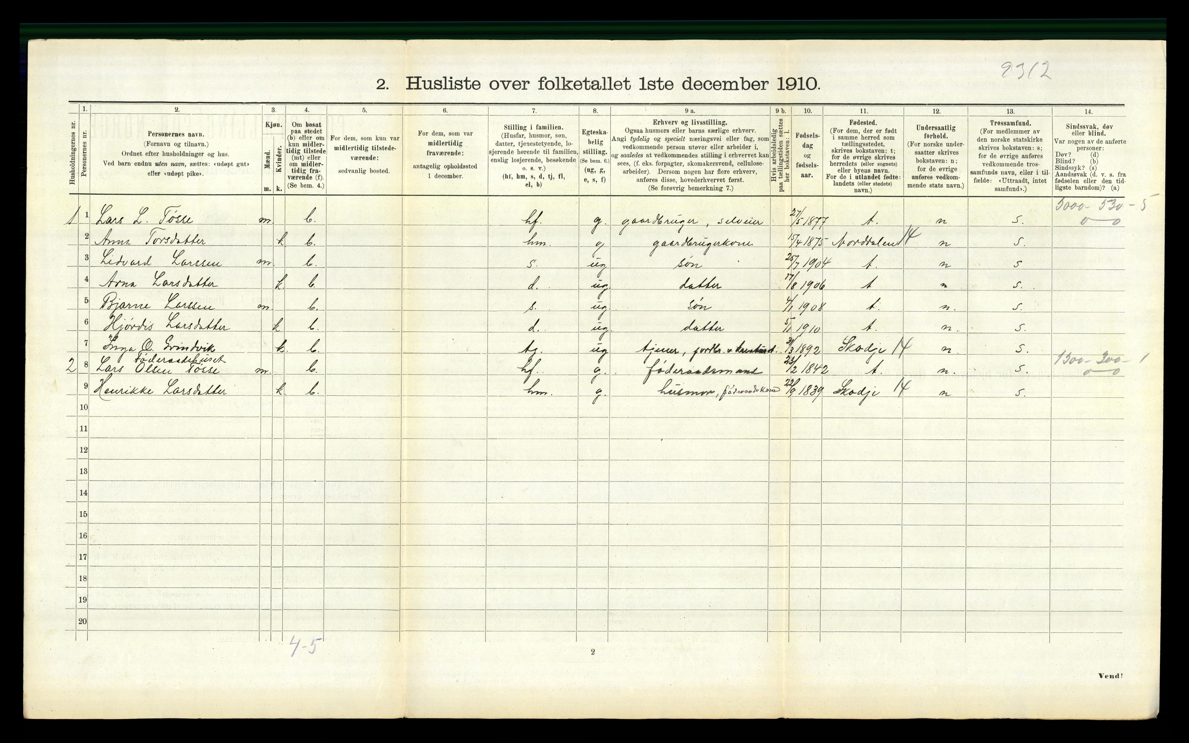 RA, 1910 census for Ørskog, 1910, p. 520