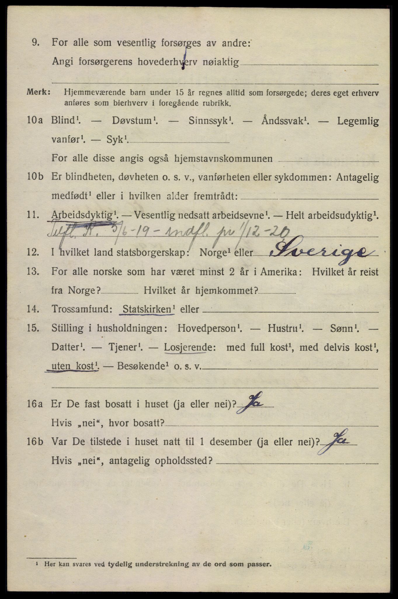 SAO, 1920 census for Kristiania, 1920, p. 340396