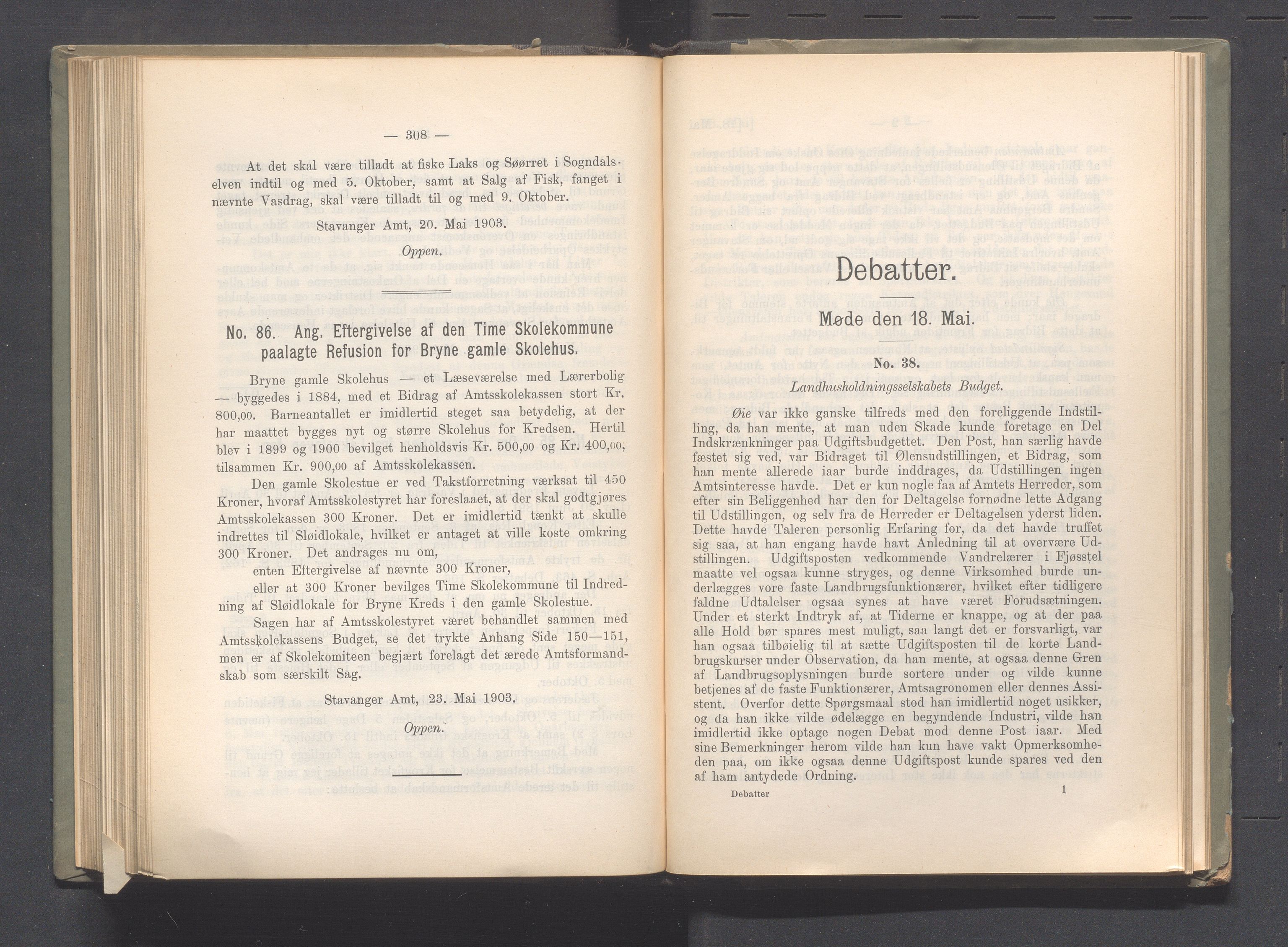 Rogaland fylkeskommune - Fylkesrådmannen , IKAR/A-900/A, 1903, p. 209