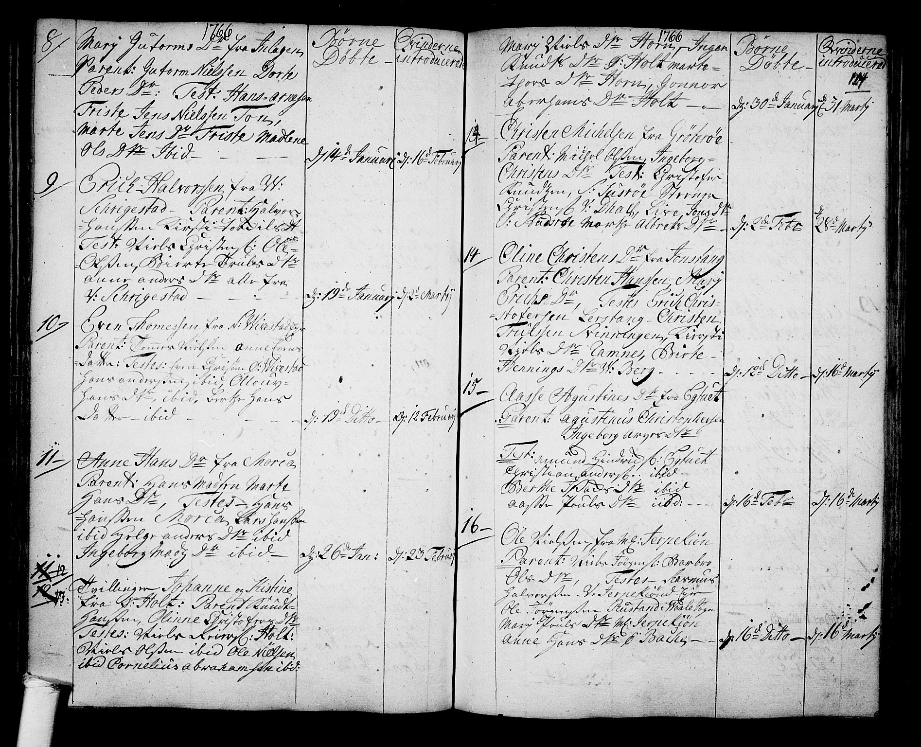 Ramnes kirkebøker, SAKO/A-314/F/Fa/L0001: Parish register (official) no. I 1, 1732-1774, p. 124