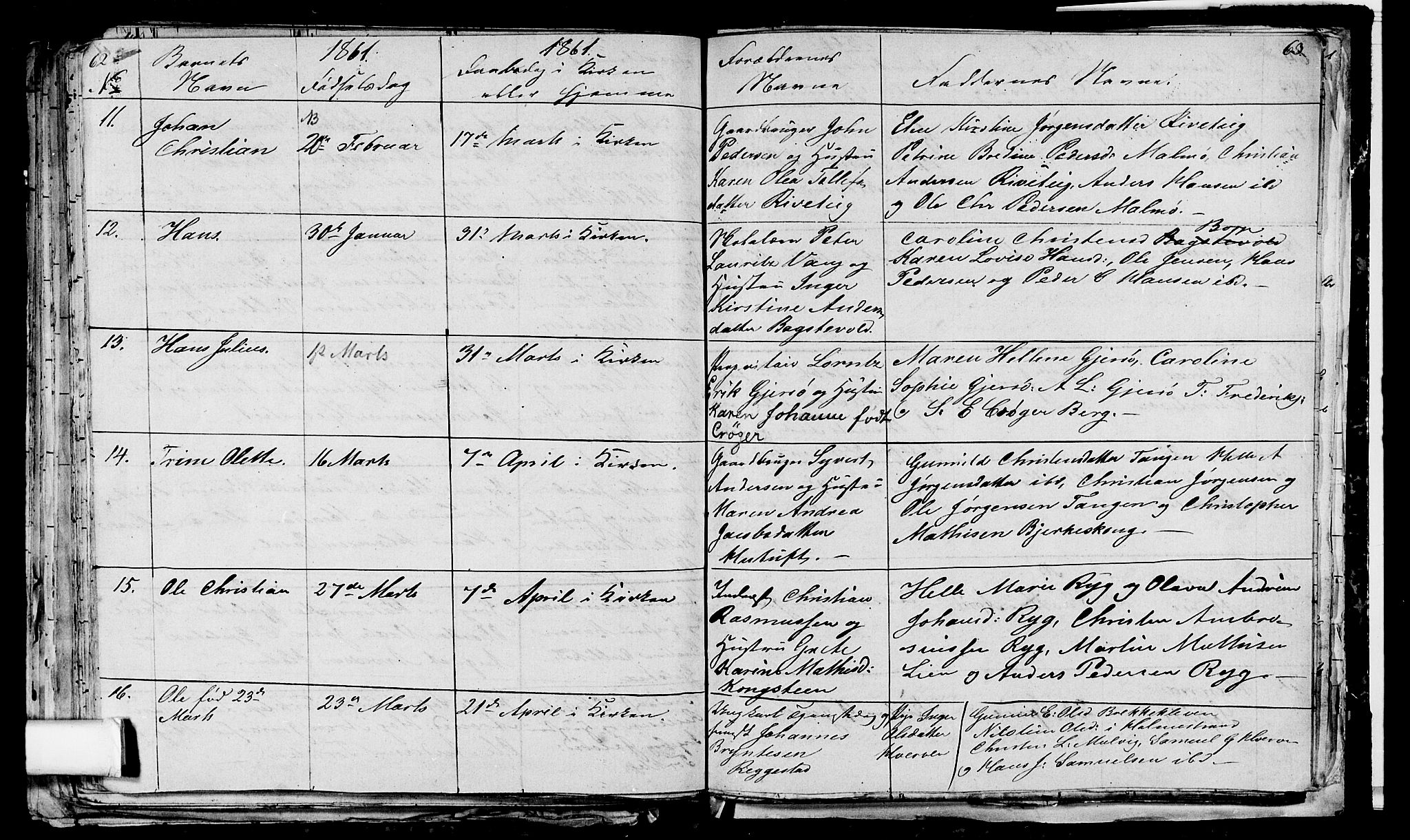 Våle kirkebøker, AV/SAKO-A-334/G/Ga/L0002: Parish register (copy) no. I 2, 1851-1863, p. 62-63