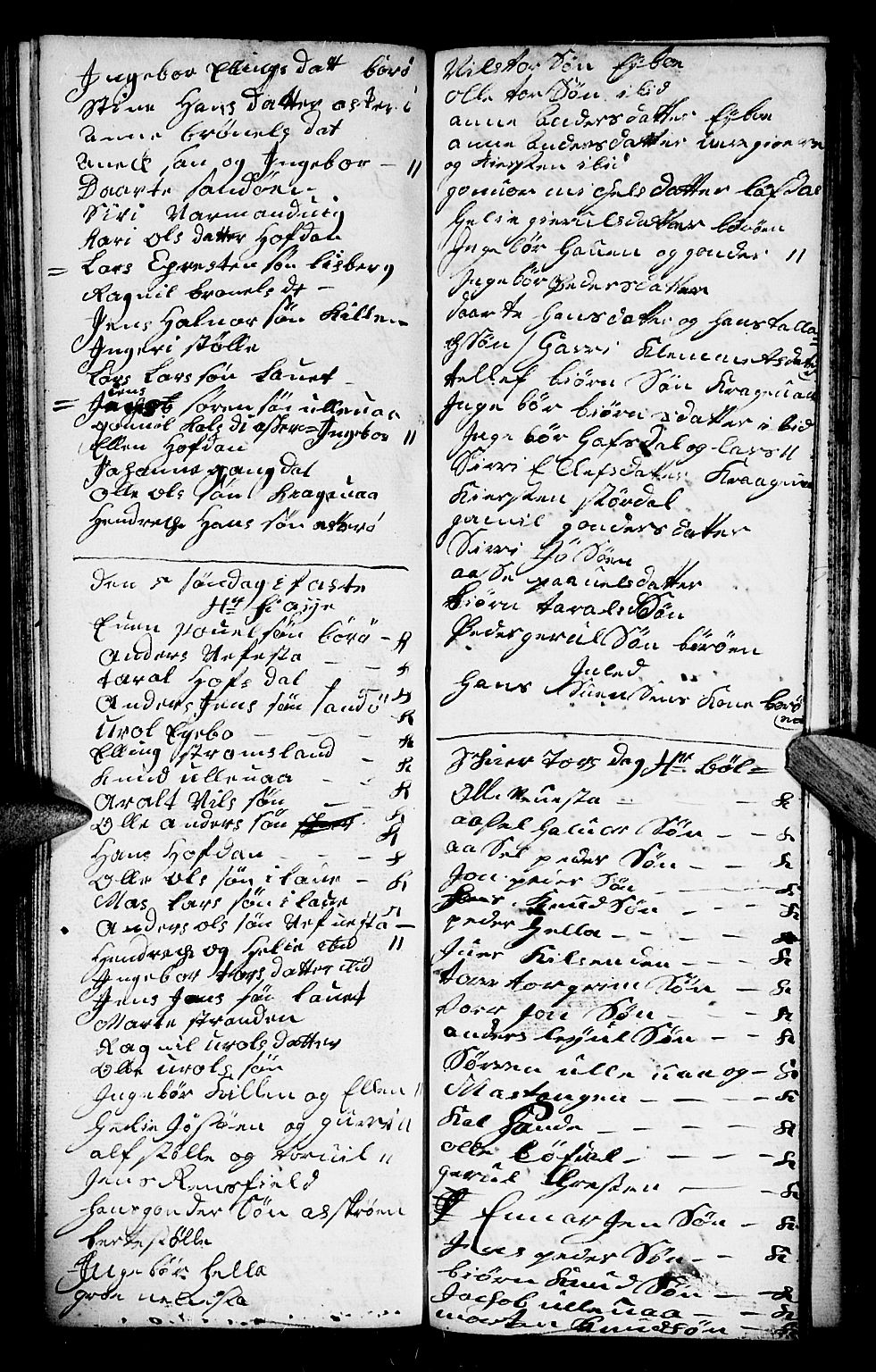 Dypvåg sokneprestkontor, SAK/1111-0007/F/Fb/Fba/L0005: Parish register (copy) no. B 5, 1732-1746, p. 154