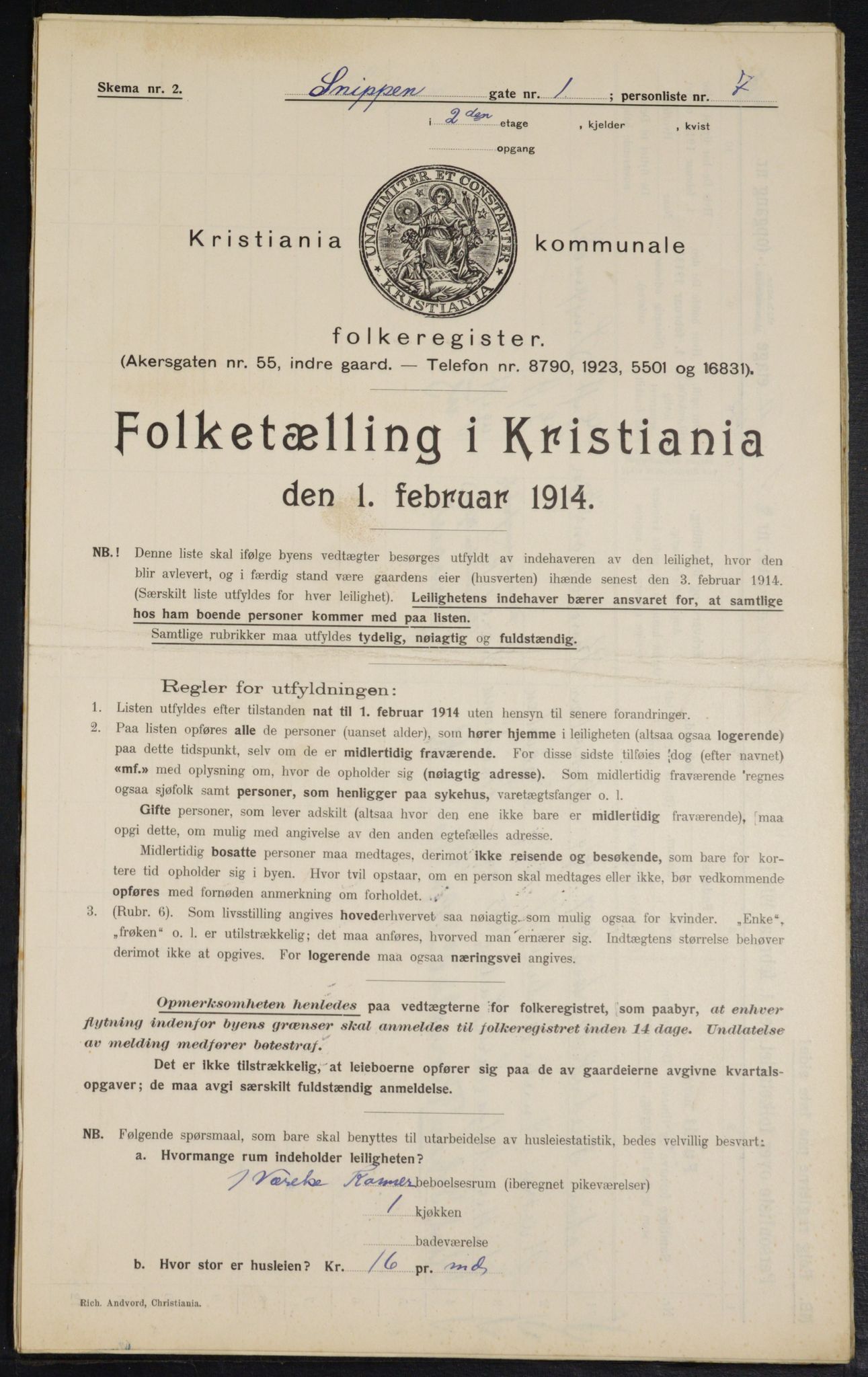 OBA, Municipal Census 1914 for Kristiania, 1914, p. 97839