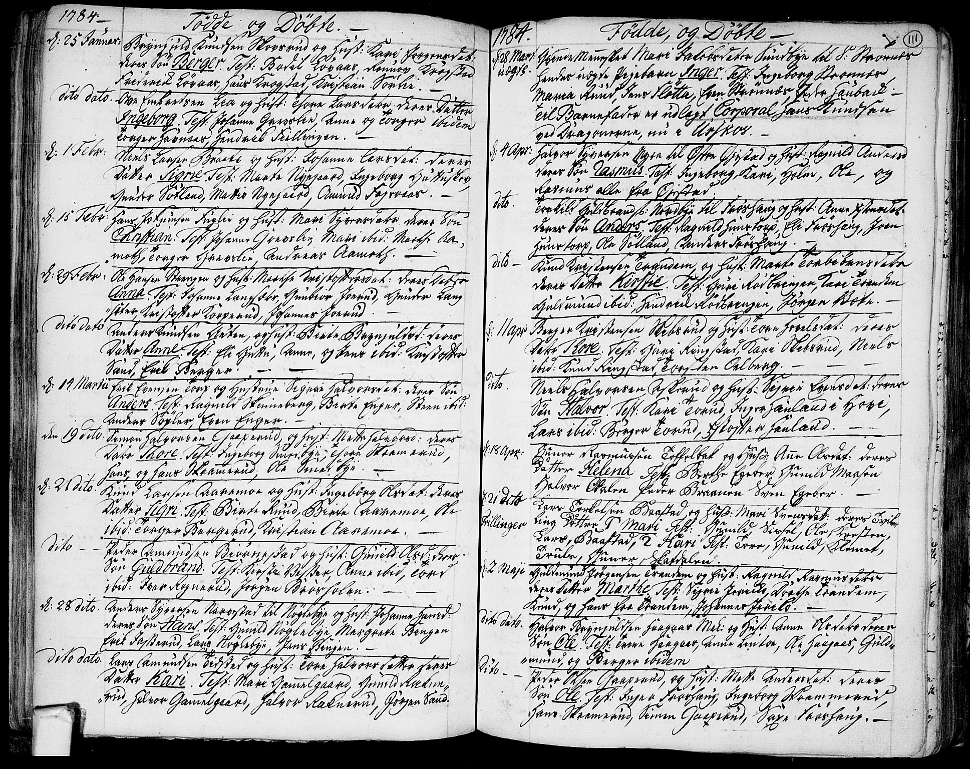 Trøgstad prestekontor Kirkebøker, AV/SAO-A-10925/F/Fa/L0004: Parish register (official) no. I 4, 1750-1784, p. 111