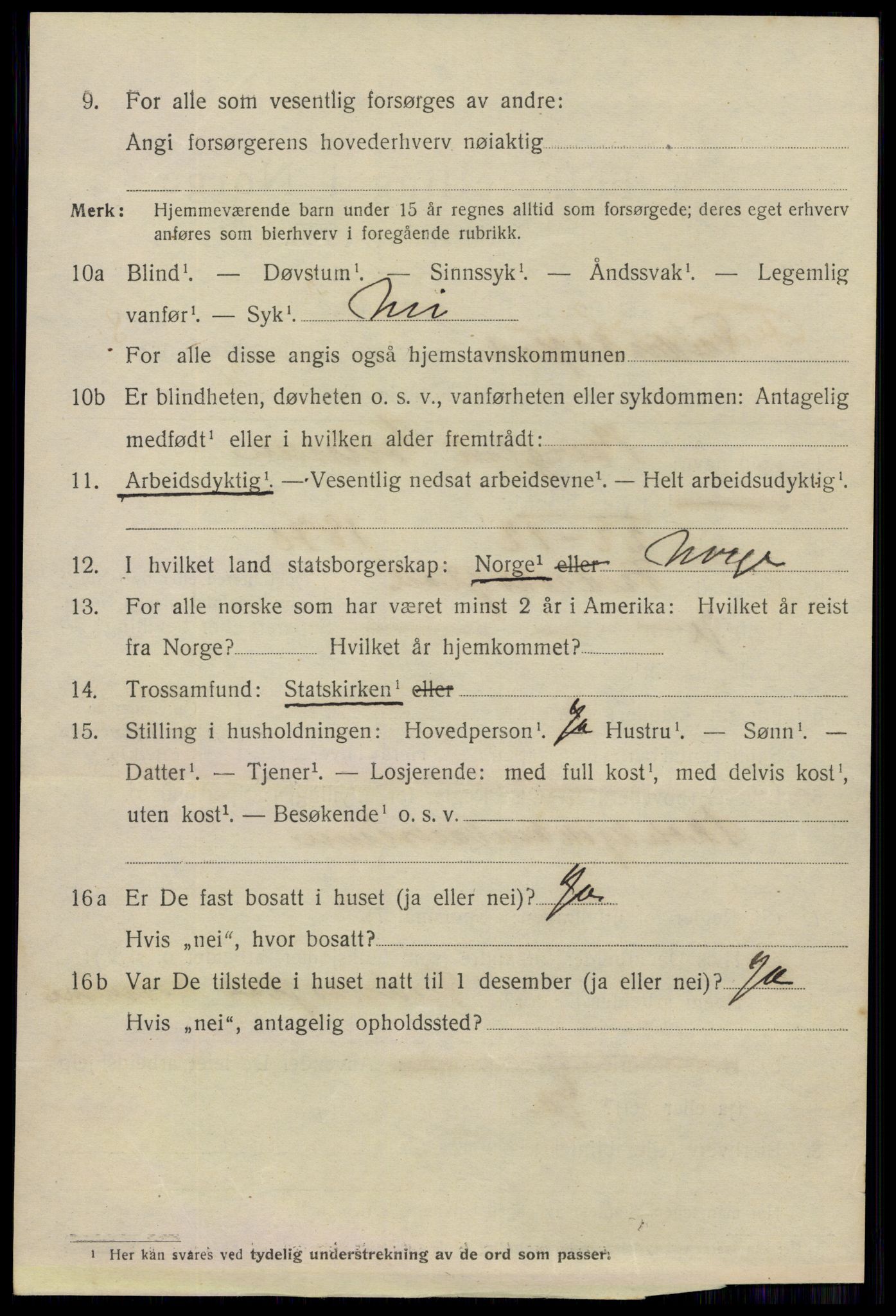 SAO, 1920 census for Fredrikstad, 1920, p. 23540