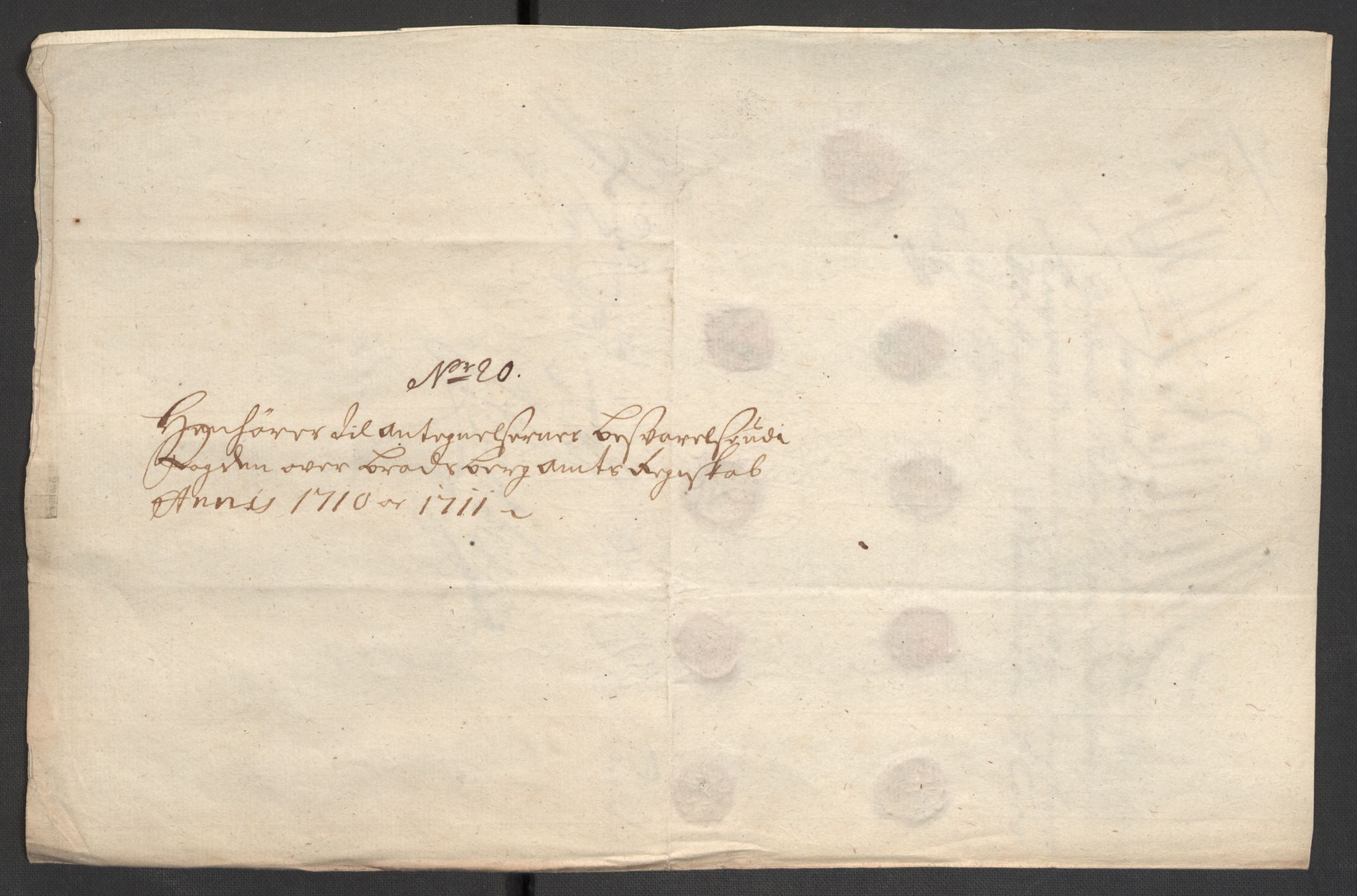 Rentekammeret inntil 1814, Reviderte regnskaper, Fogderegnskap, AV/RA-EA-4092/R36/L2122: Fogderegnskap Øvre og Nedre Telemark og Bamble, 1710-1711, p. 149