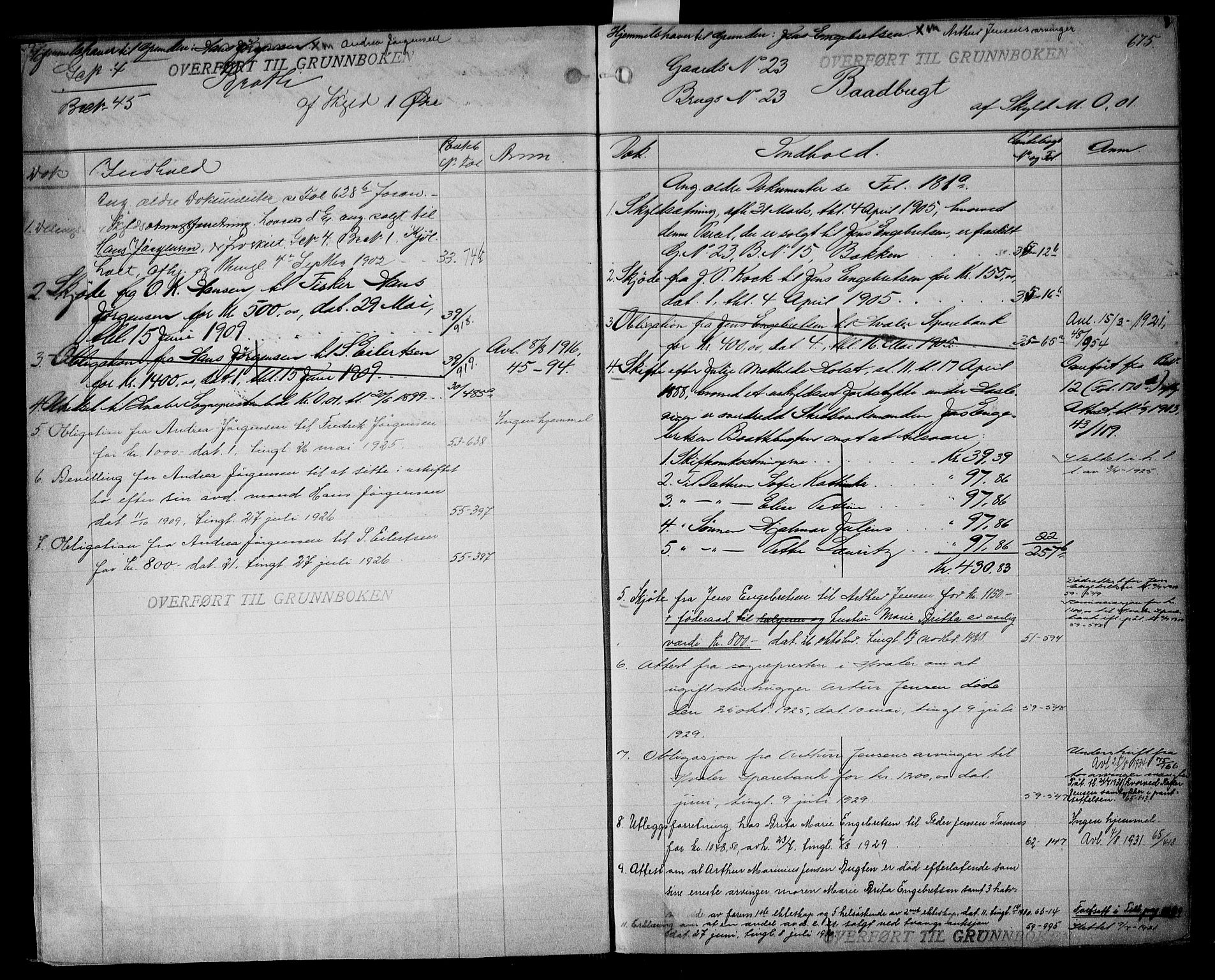 Onsøy sorenskriveri, AV/SAO-A-10474/G/Gb/Gbc/L0001b: Mortgage register no. III 1b, 1887, p. 675