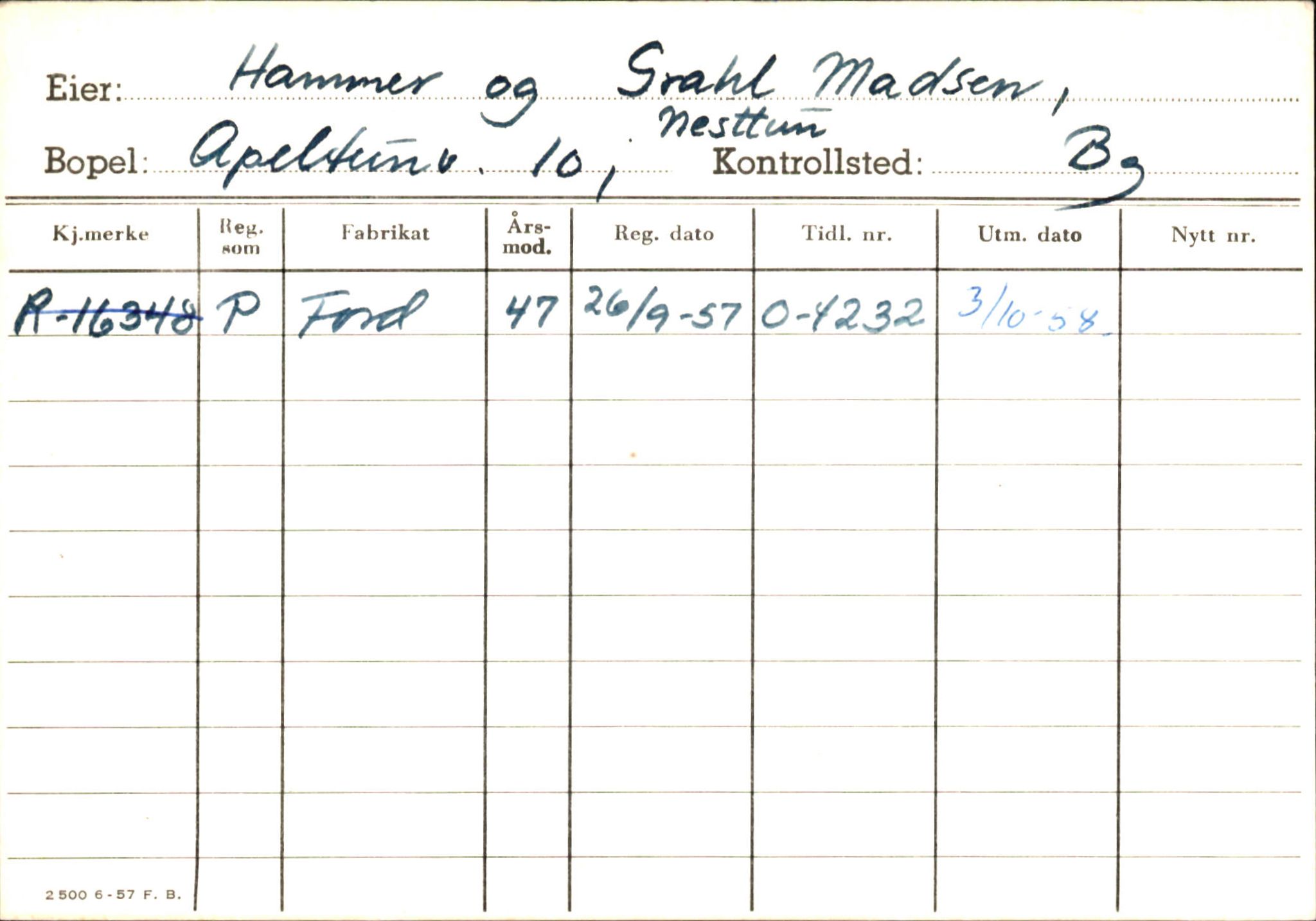 Statens vegvesen, Hordaland vegkontor, SAB/A-5201/2/Ha/L0018: R-eierkort H, 1920-1971, p. 477