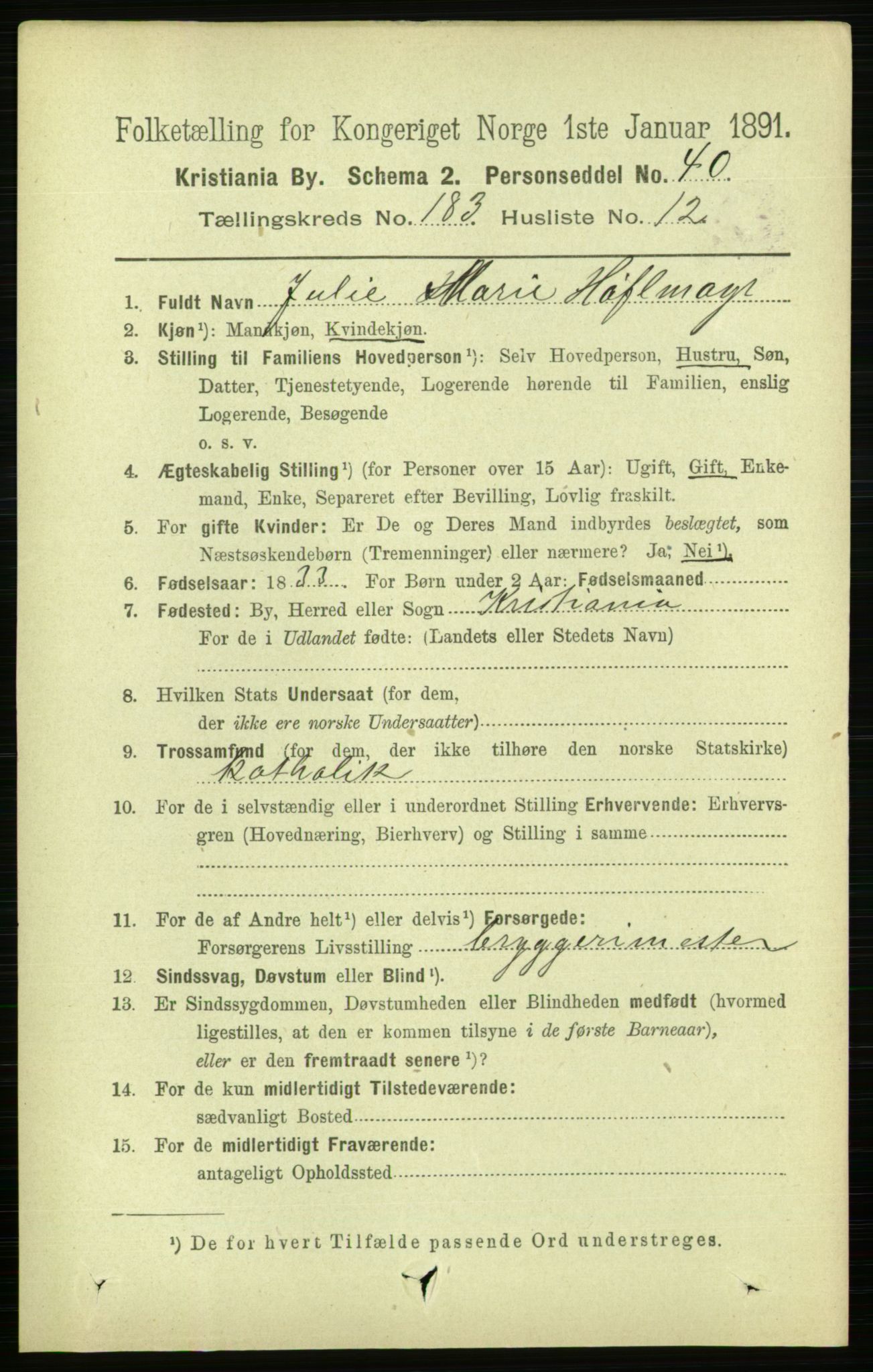 RA, 1891 census for 0301 Kristiania, 1891, p. 109823