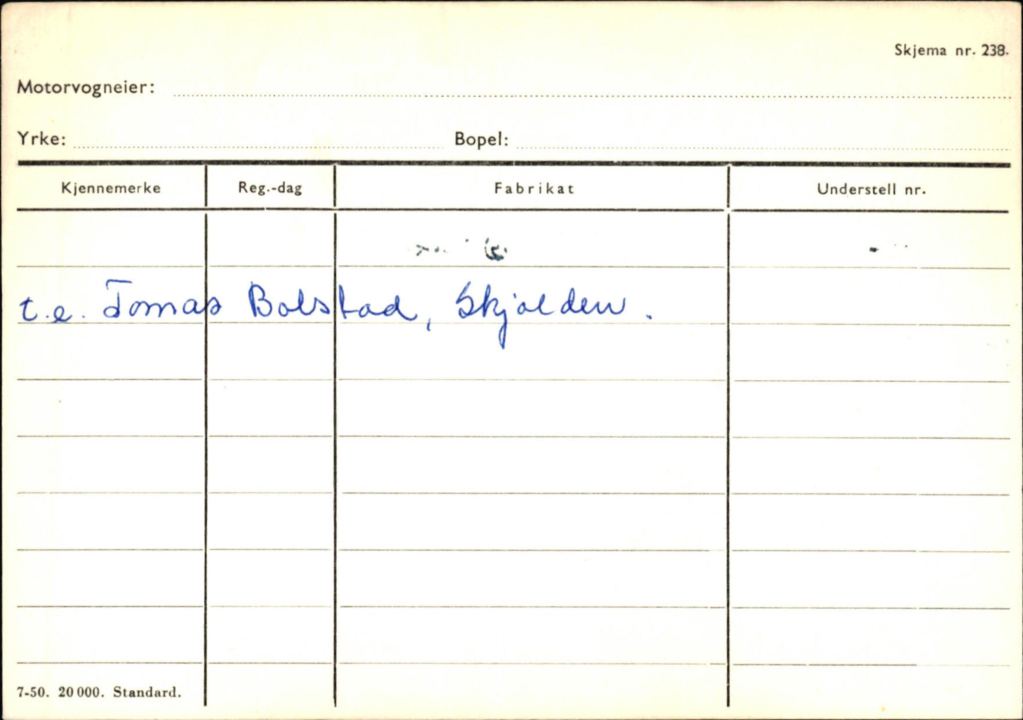 Statens vegvesen, Sogn og Fjordane vegkontor, SAB/A-5301/4/F/L0124: Eigarregister Sogndal A-U, 1945-1975, p. 387